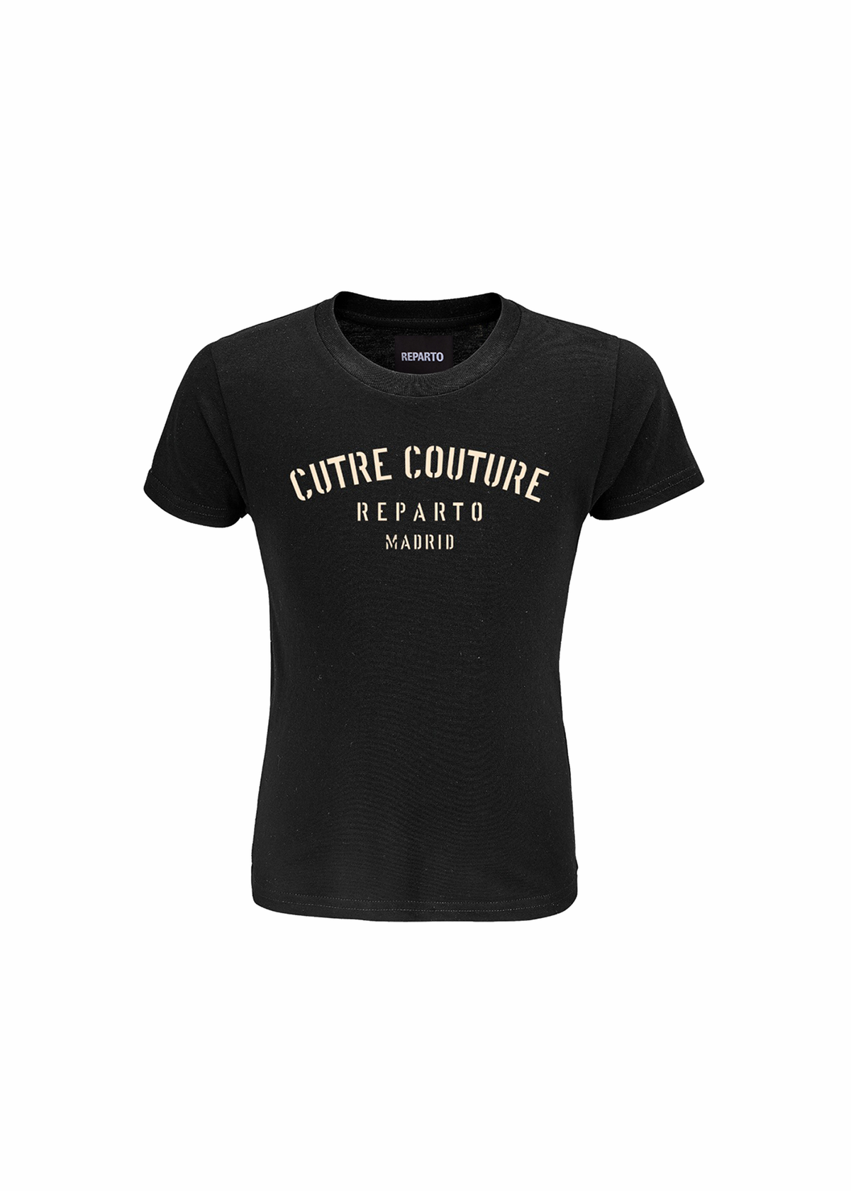 Black 'cutre couture' baby tee