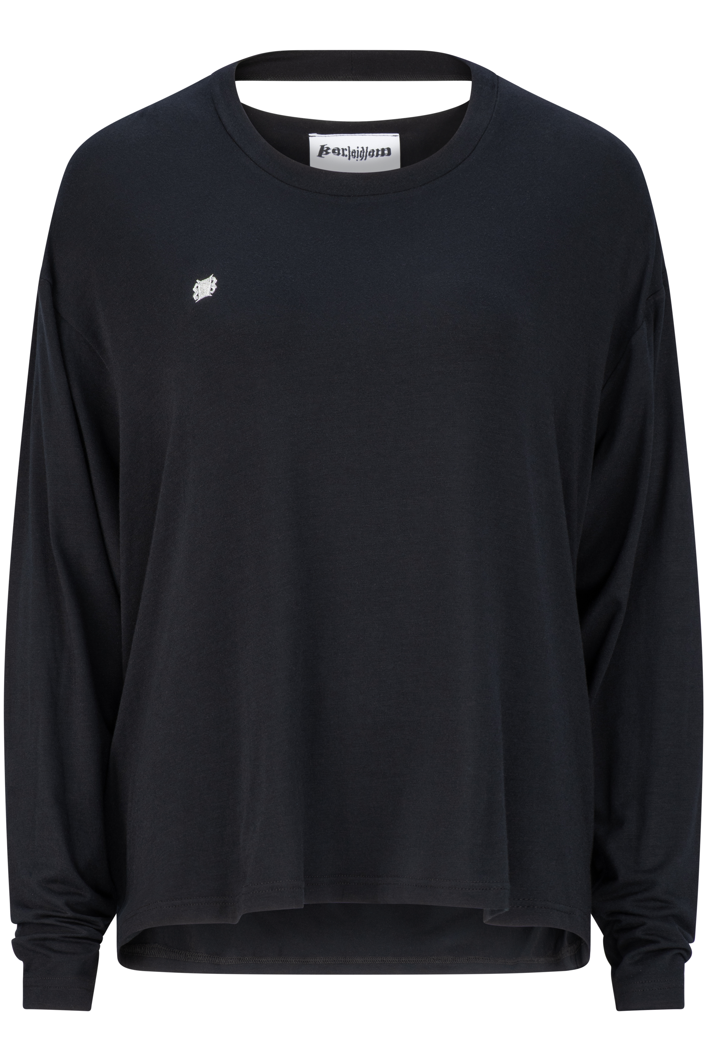 Zipper long sleeve - black
