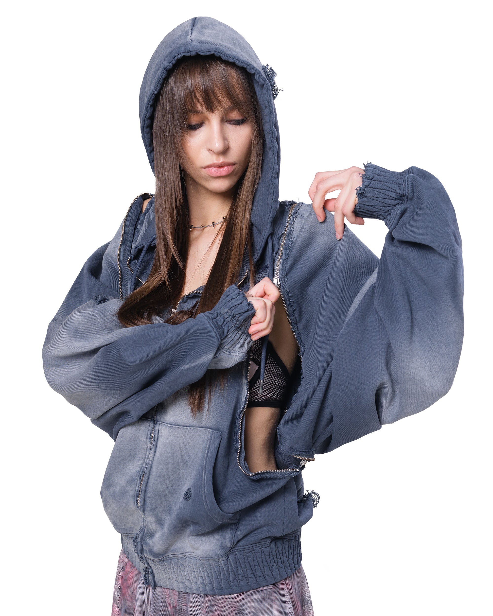 Bat-wing transformer hoodie