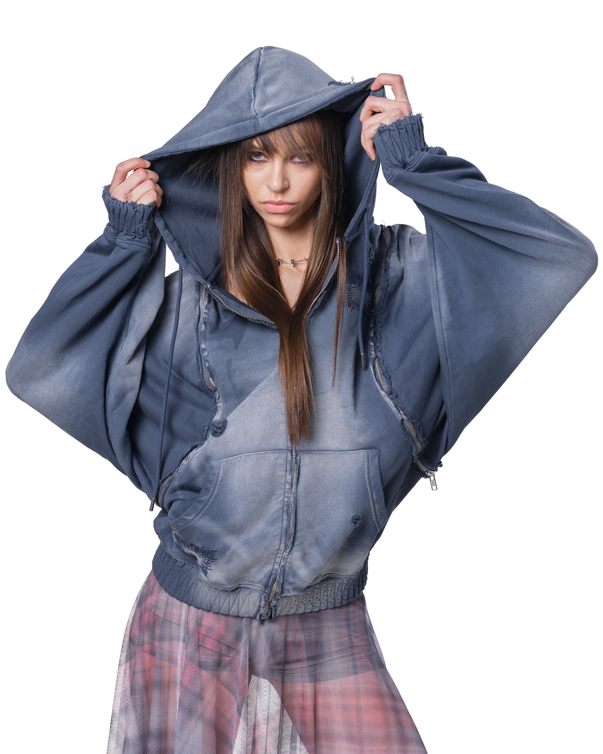 Bat-wing transformer hoodie
