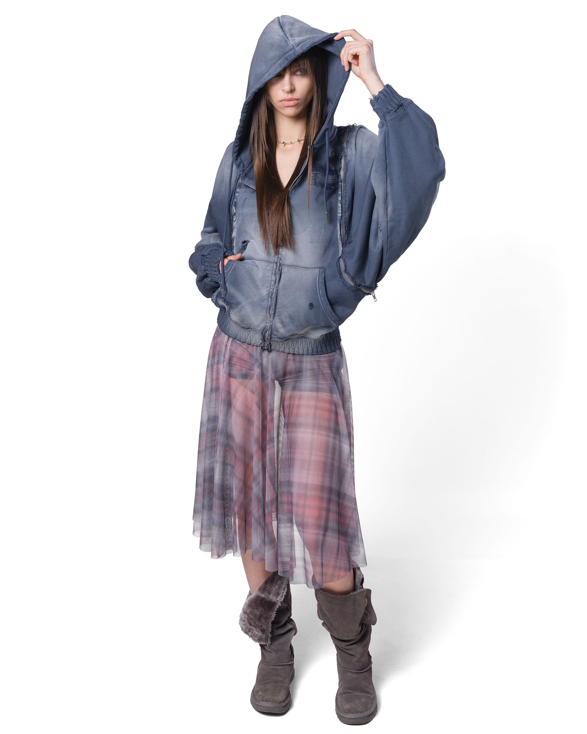 Bat-wing transformer hoodie