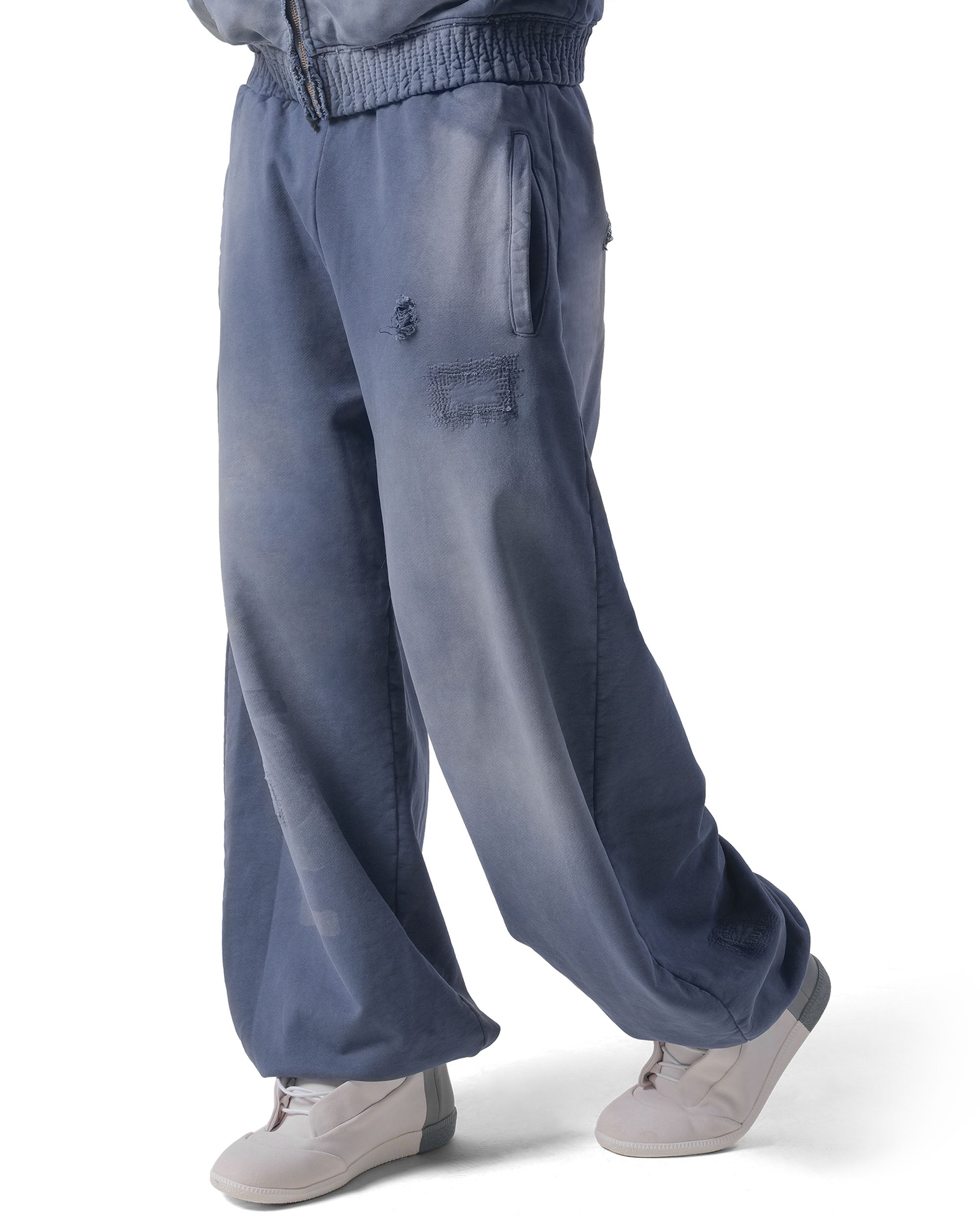 Bat-wing sweatpants