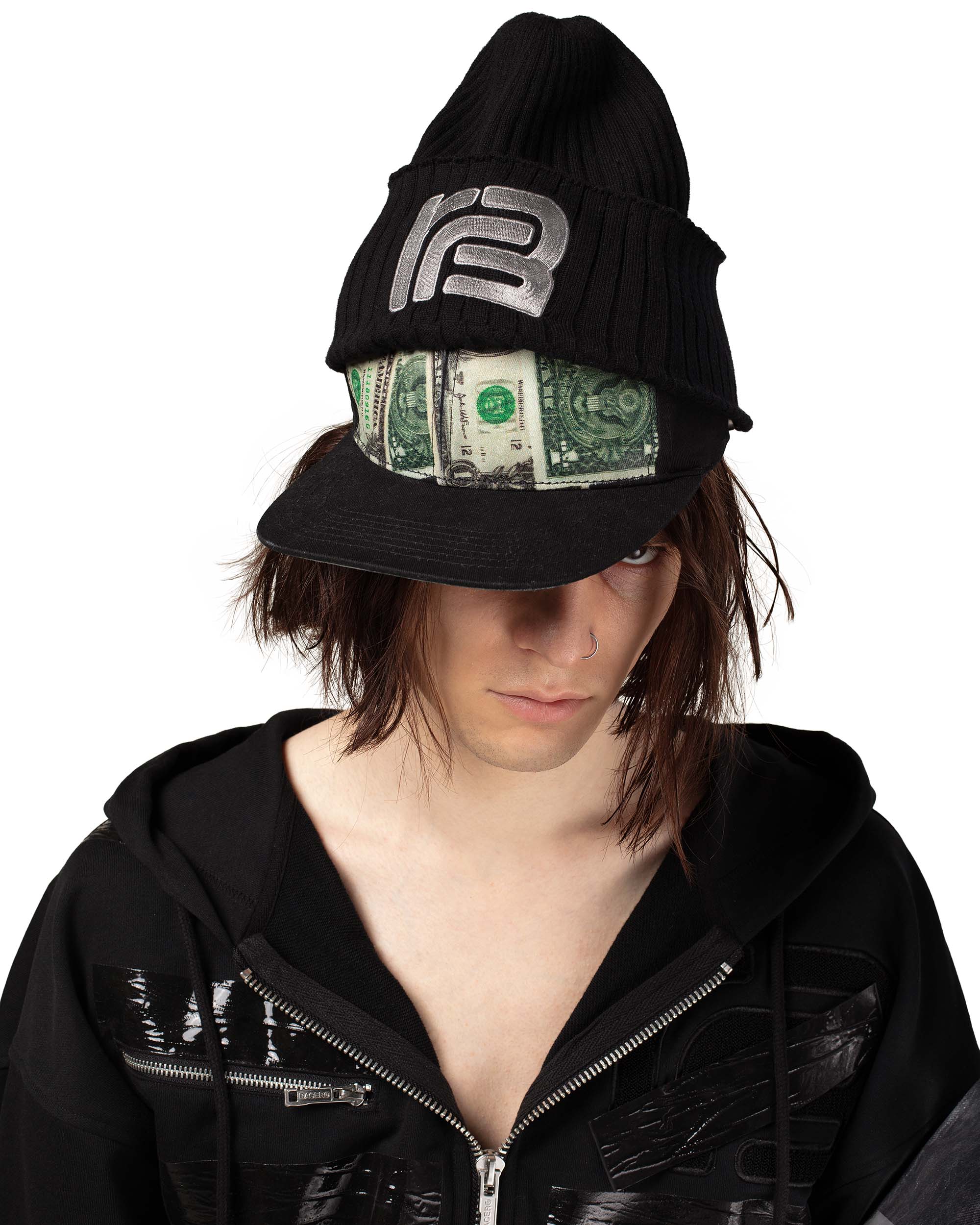 Racer x barragán stacked beanie cap