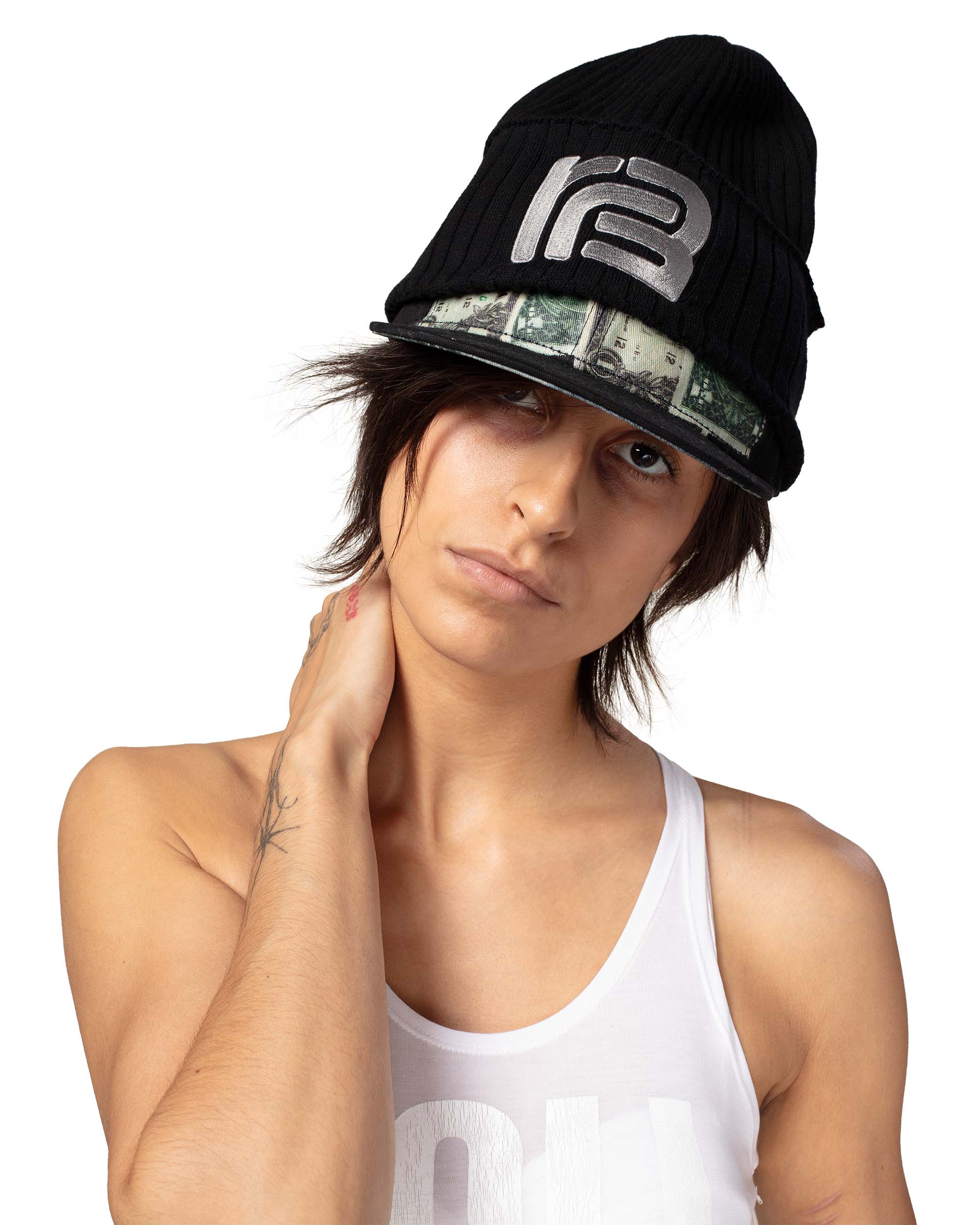 Racer x barragán stacked beanie cap