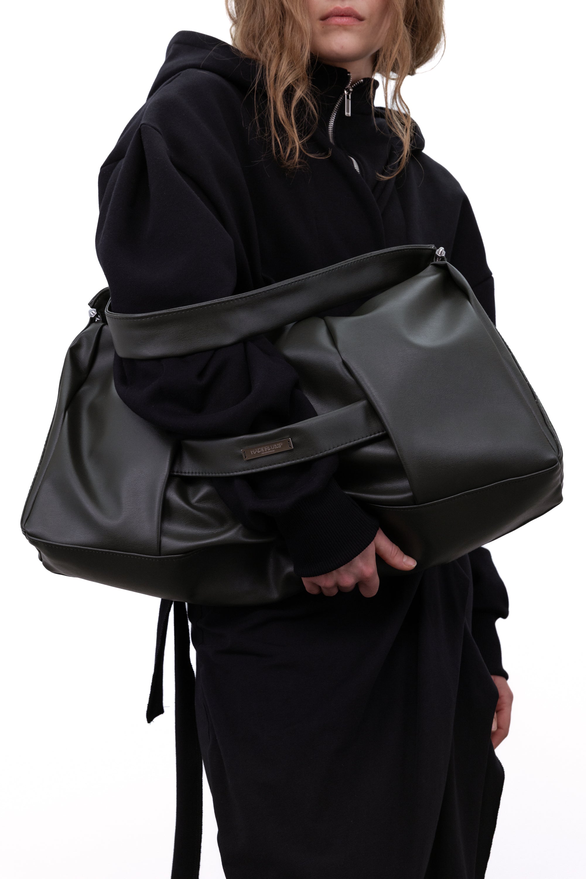 Large shoulder bag green