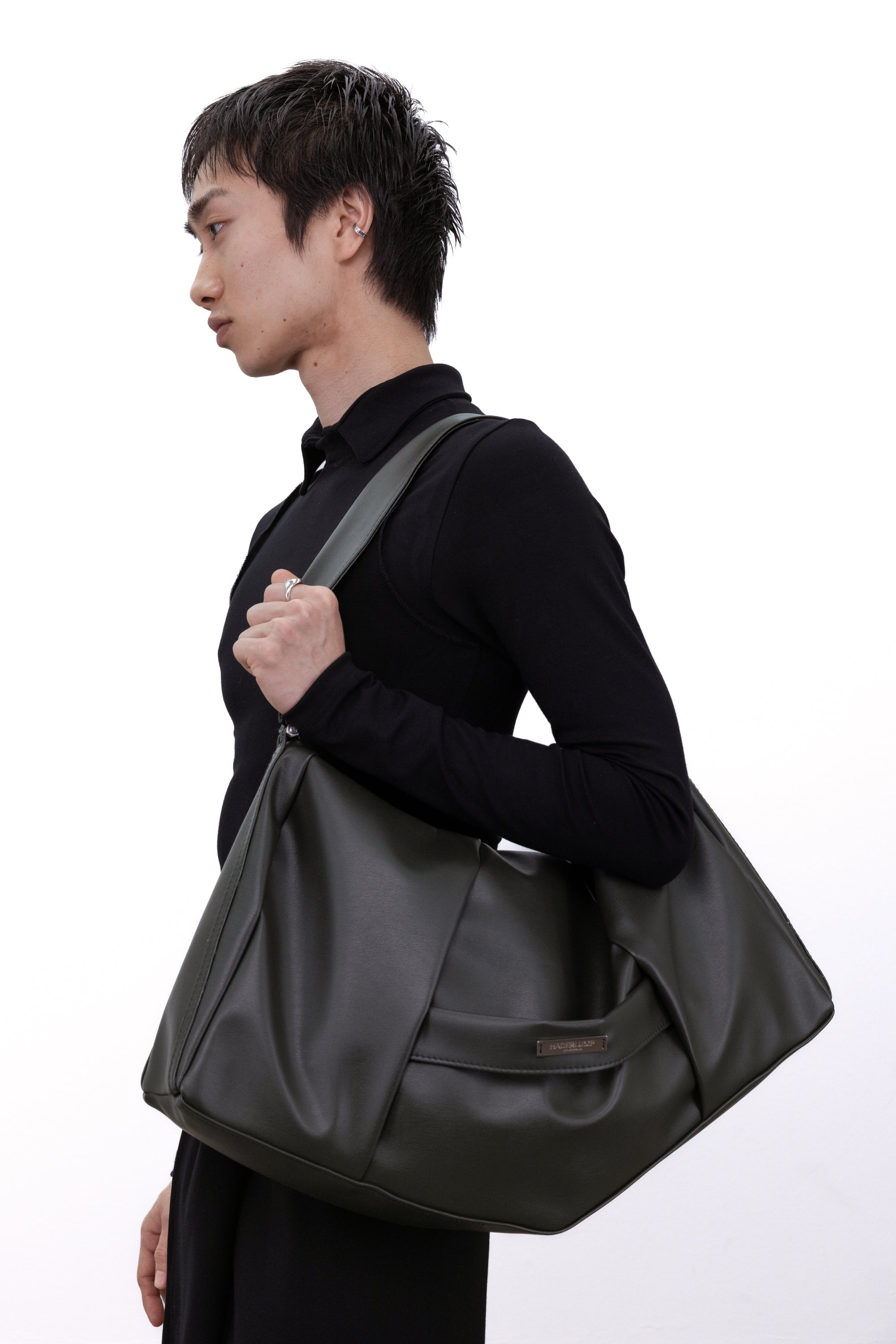 Large shoulder bag green