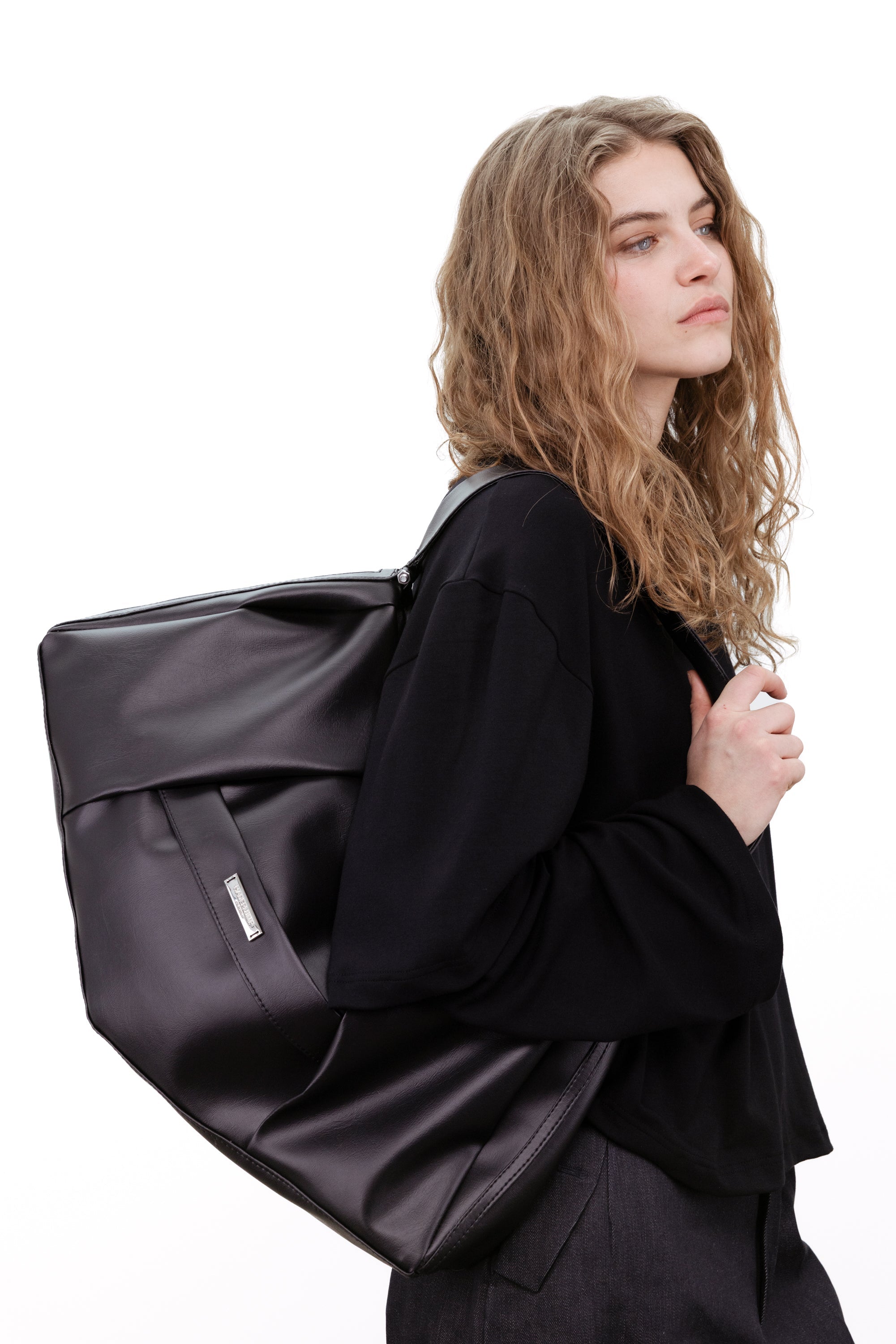 Large shoulder bag black