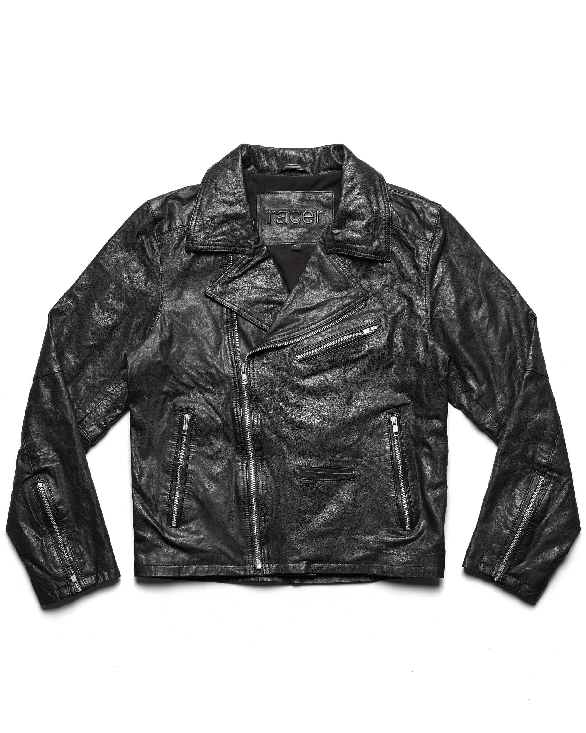 Biker leather jacket