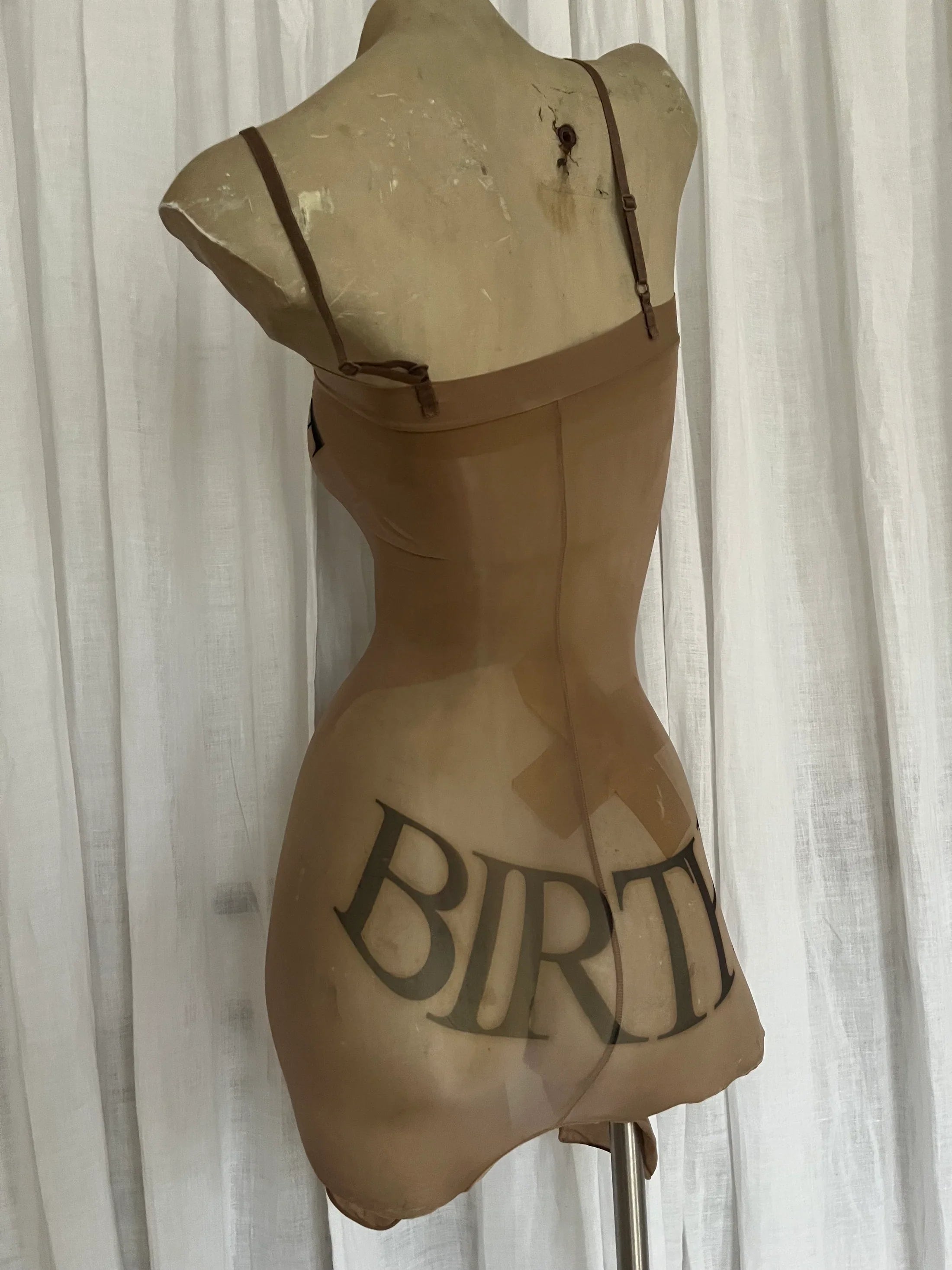 Re-birth short romper brown ex-myszka