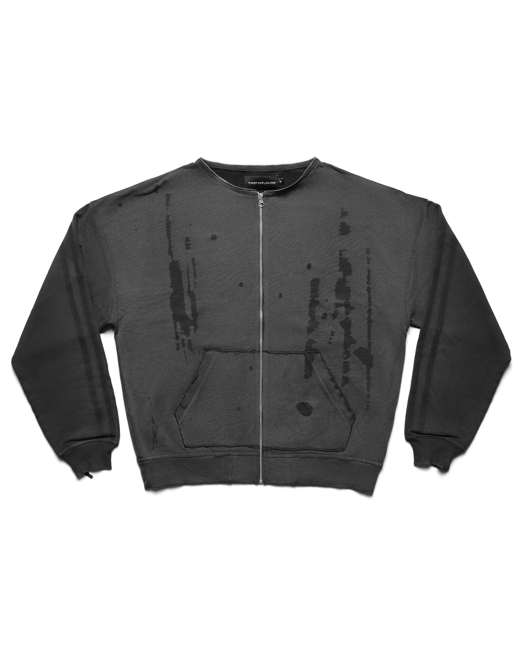 Dark faded track hoodie