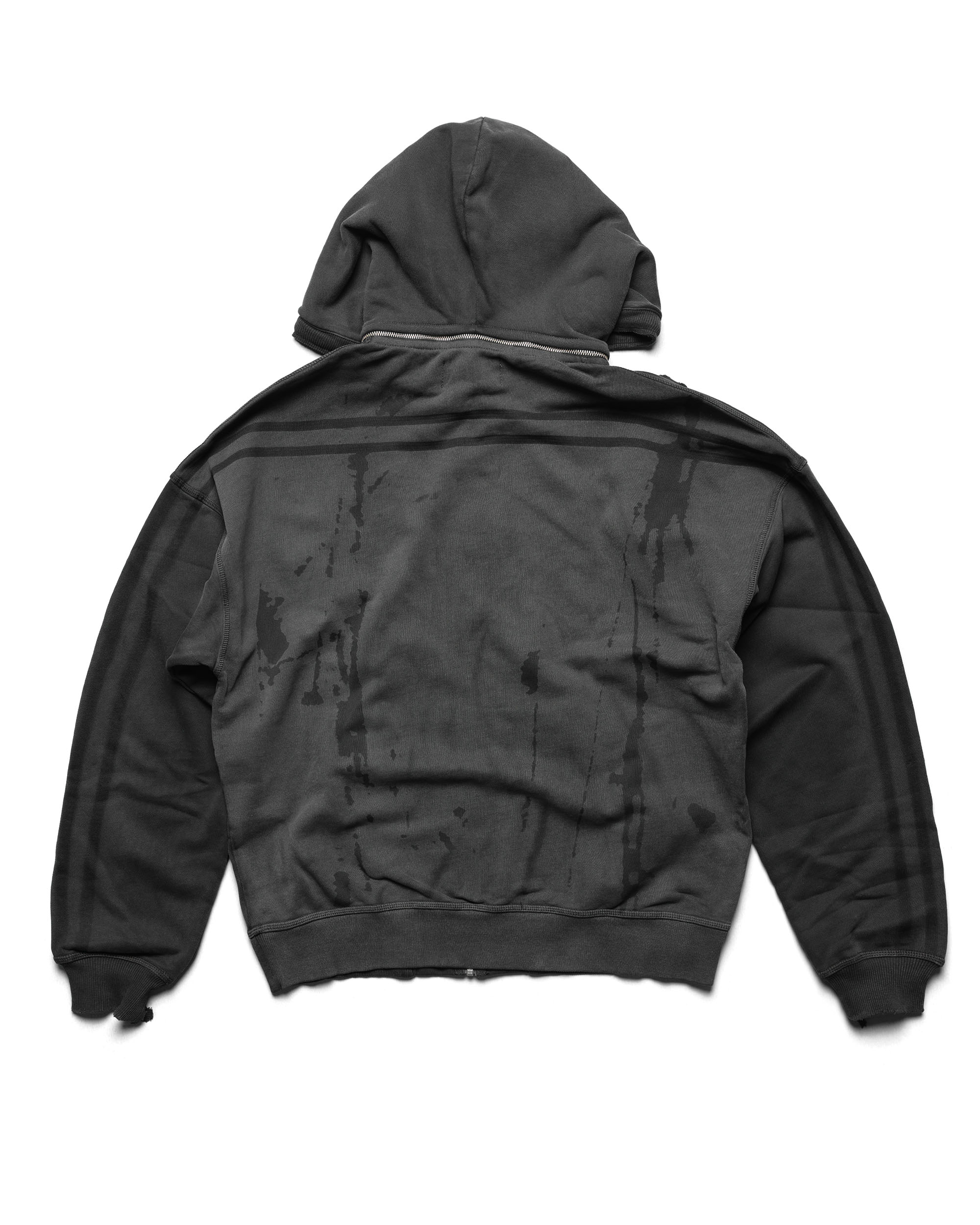 Dark faded track hoodie