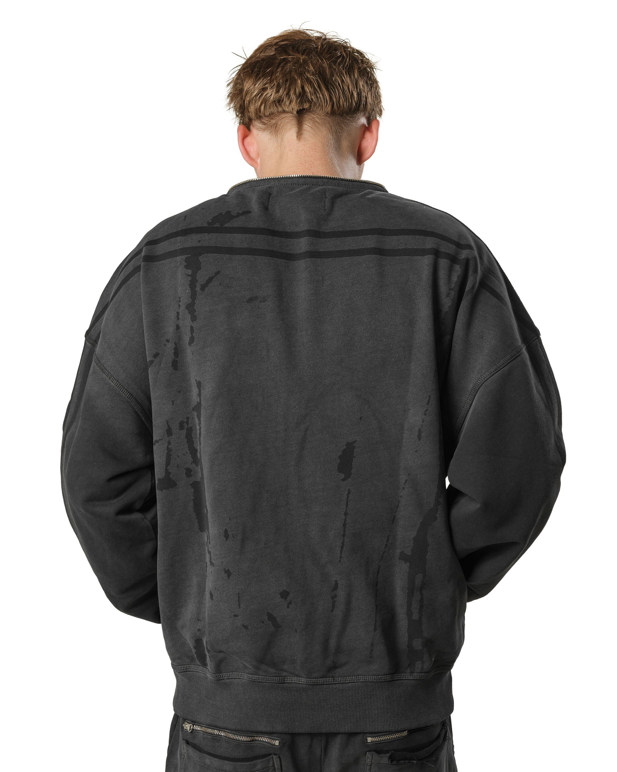Dark faded track hoodie