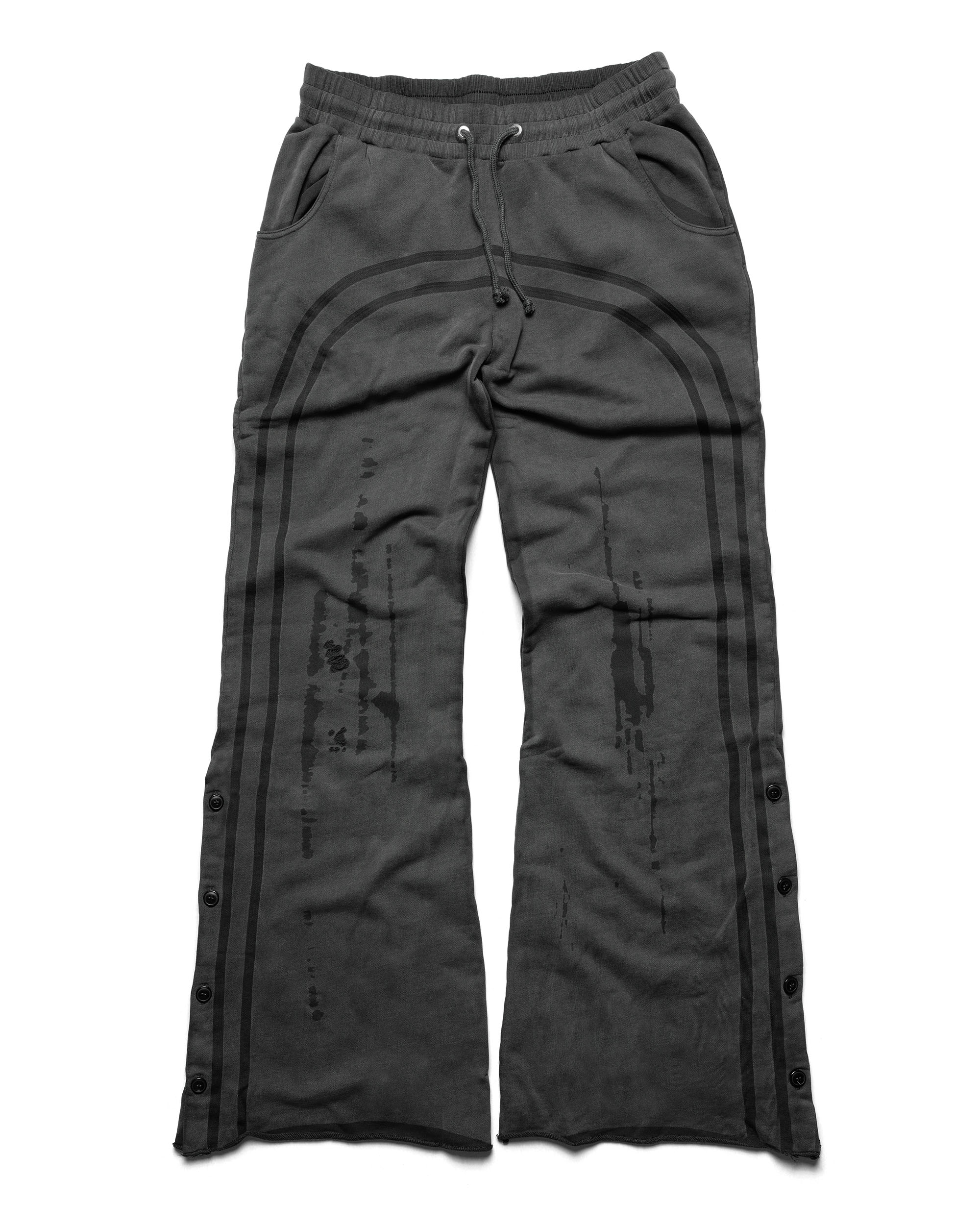 Dark faded track sweatpants