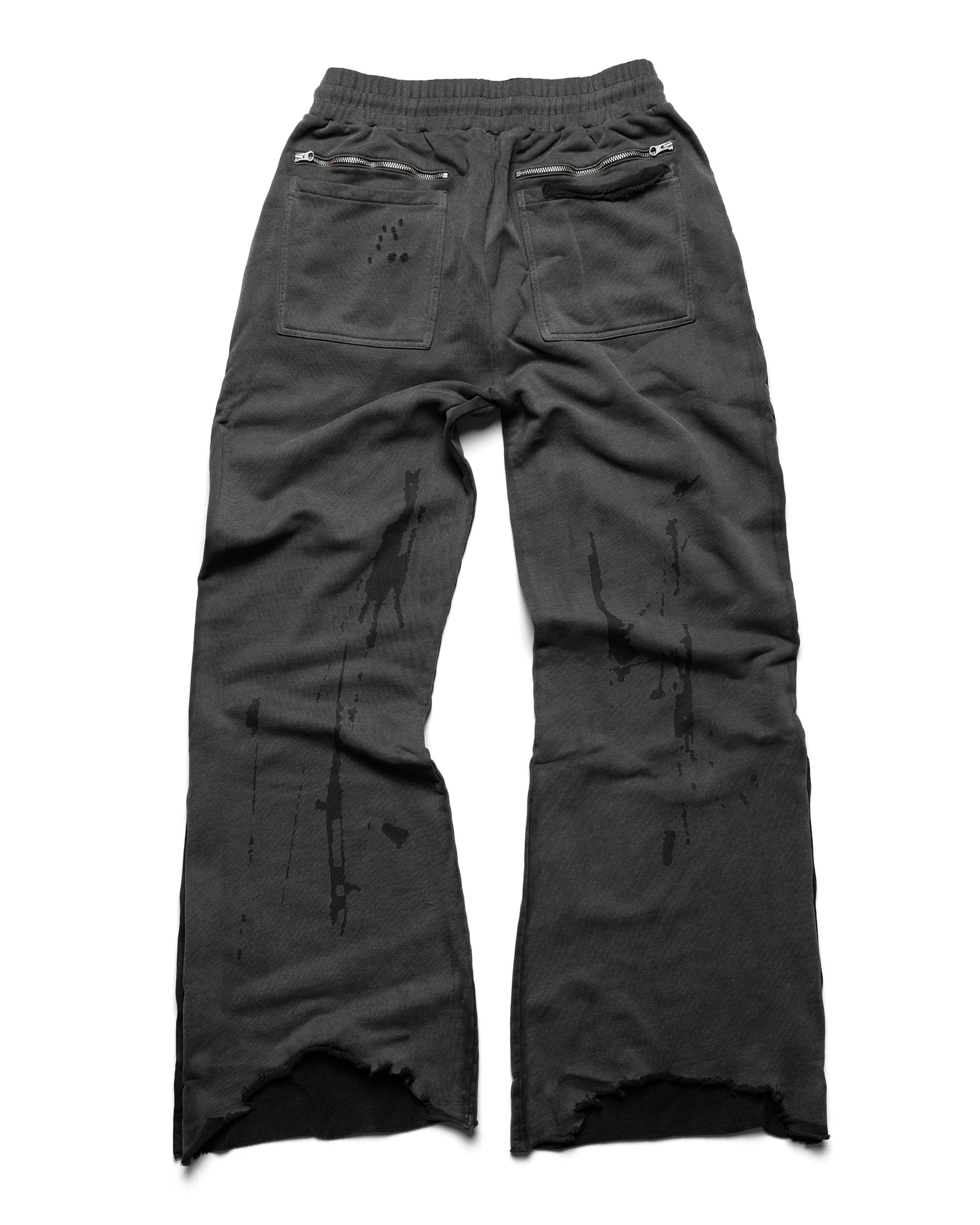 Dark faded track sweatpants