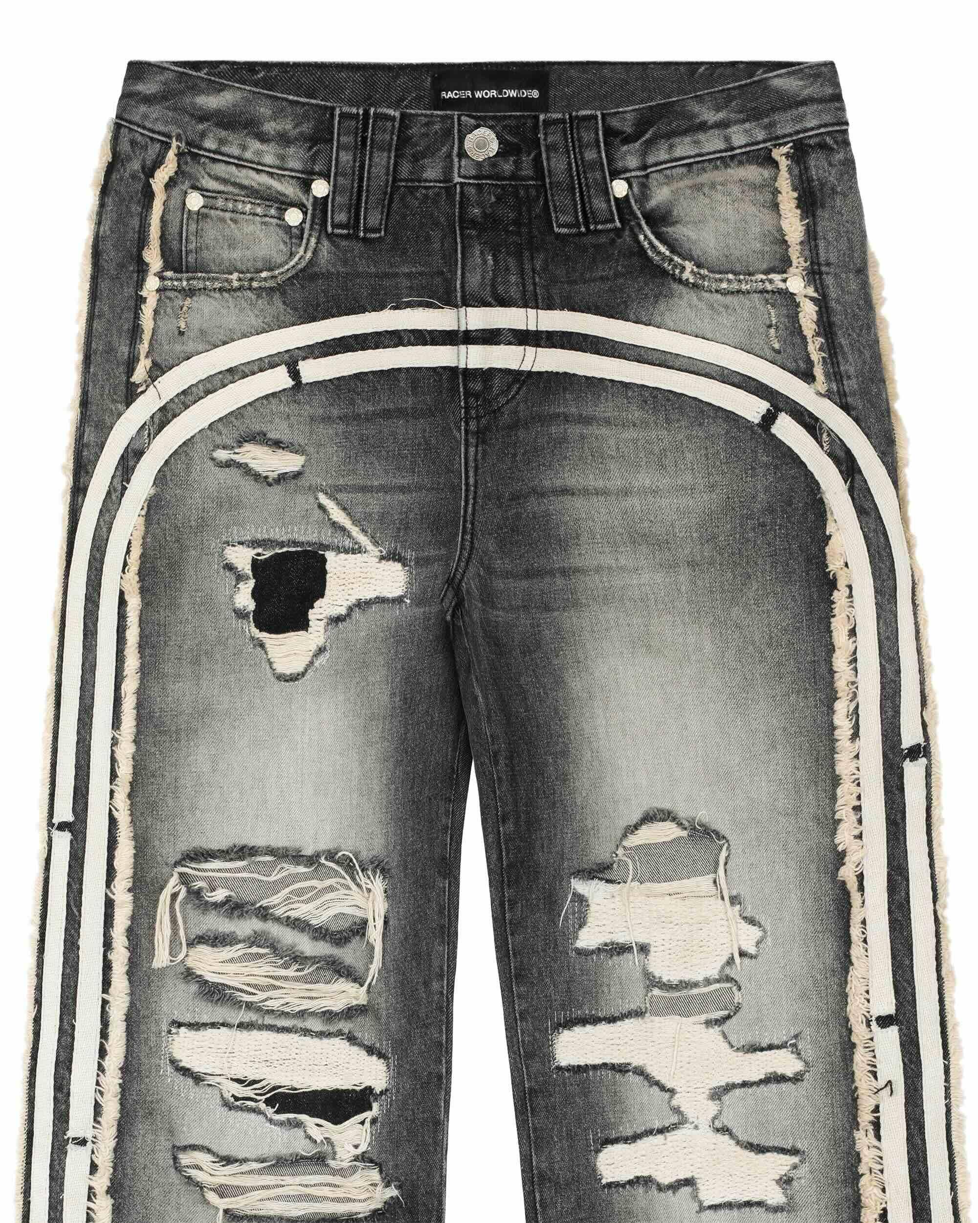 Grey track jeans