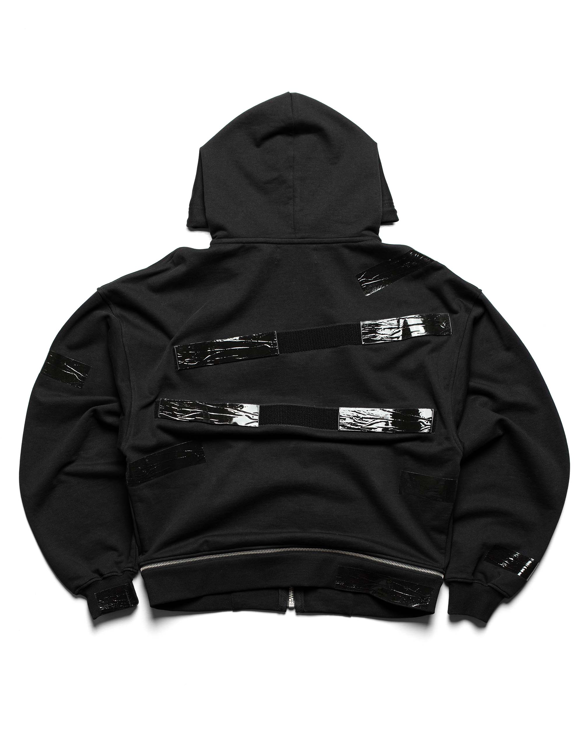 Racer x barragán tape zipped hoodie