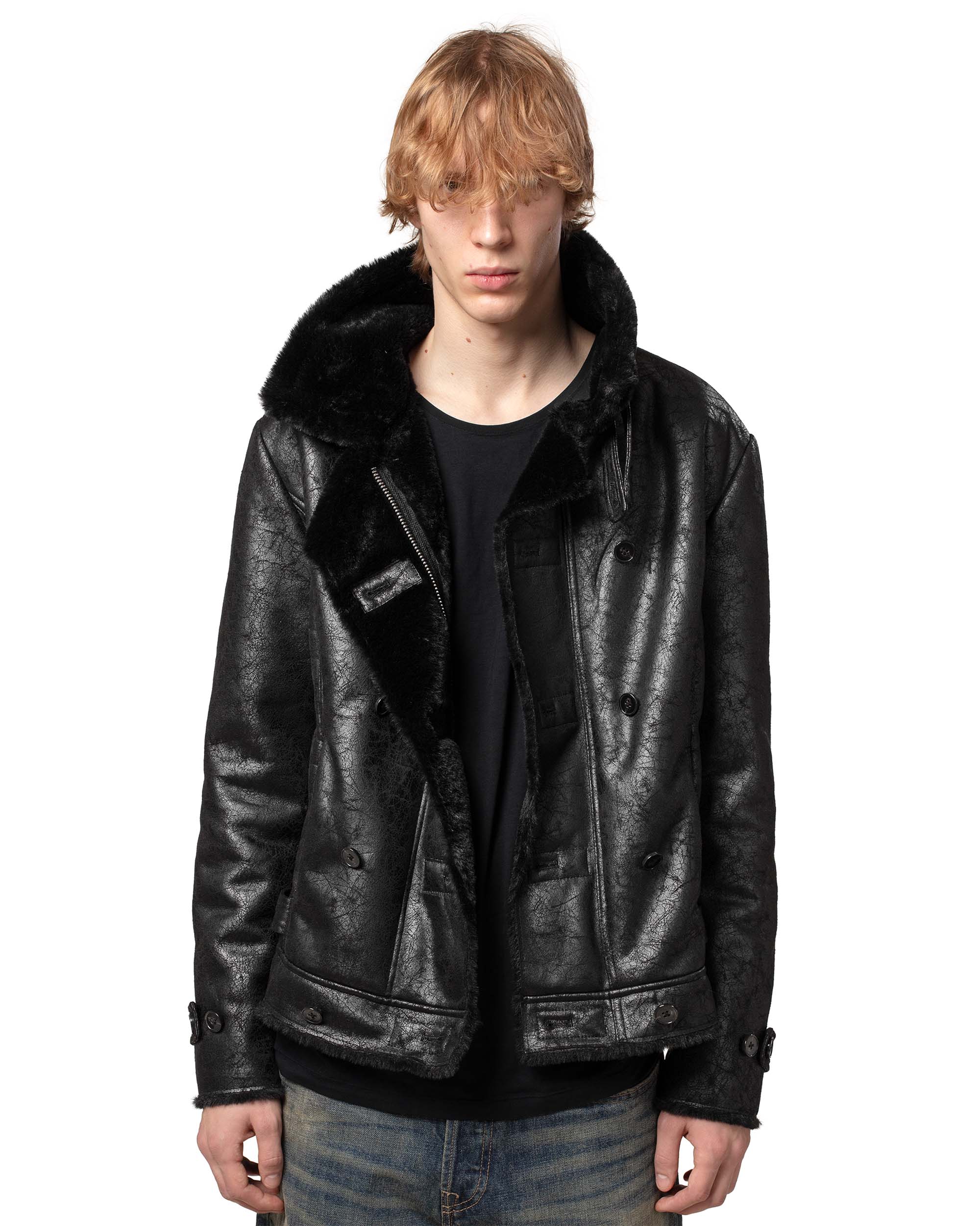 Sheepskin blouson