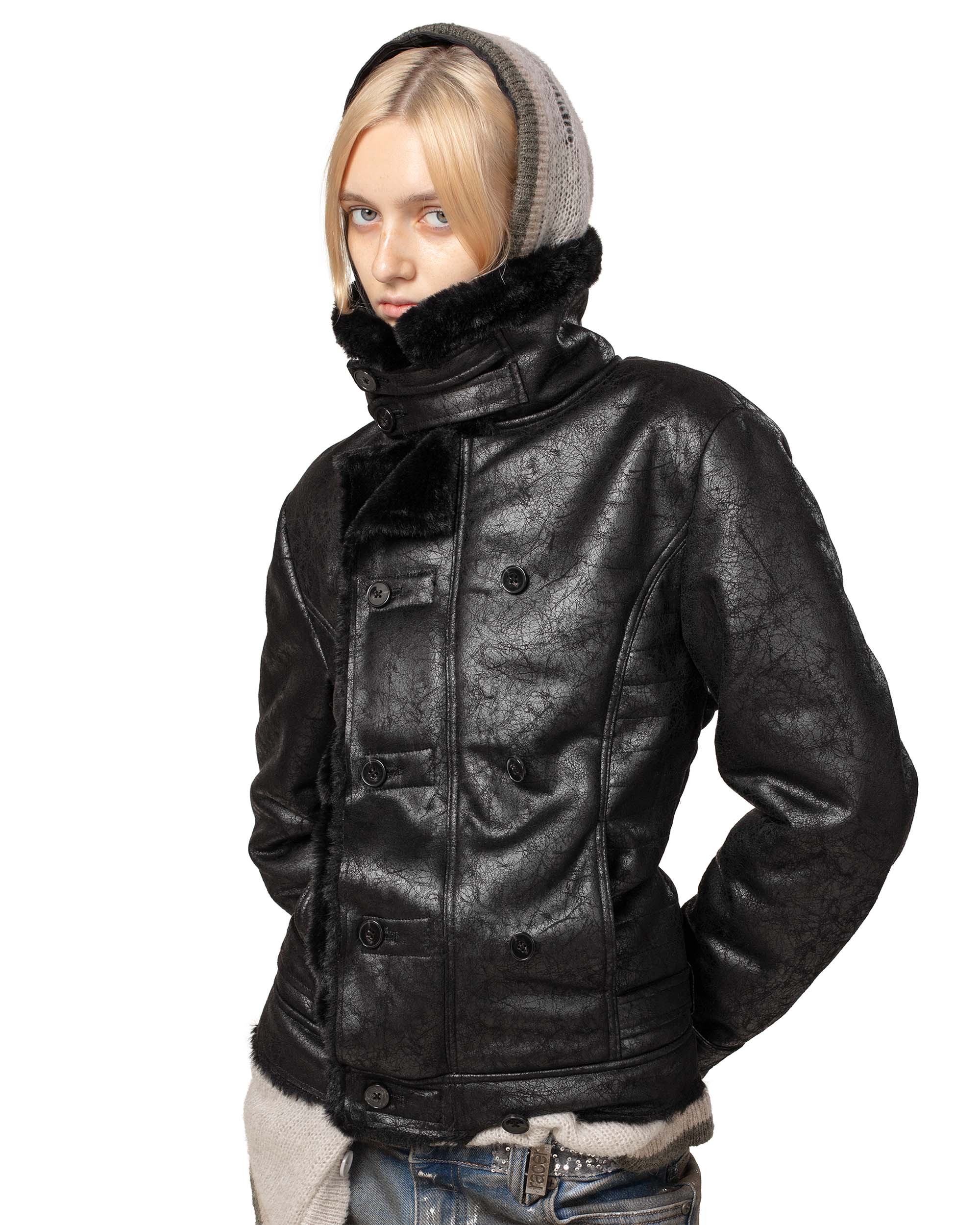 Sheepskin blouson