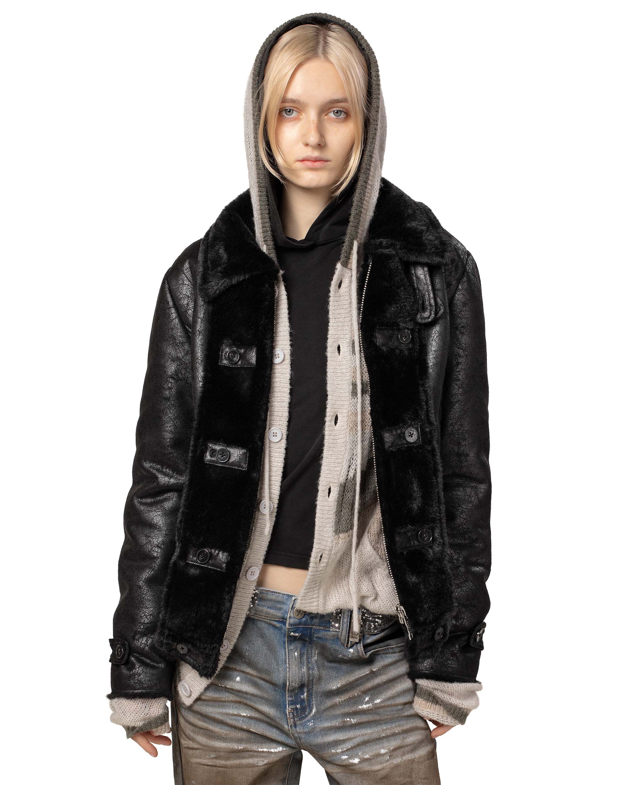 Sheepskin blouson