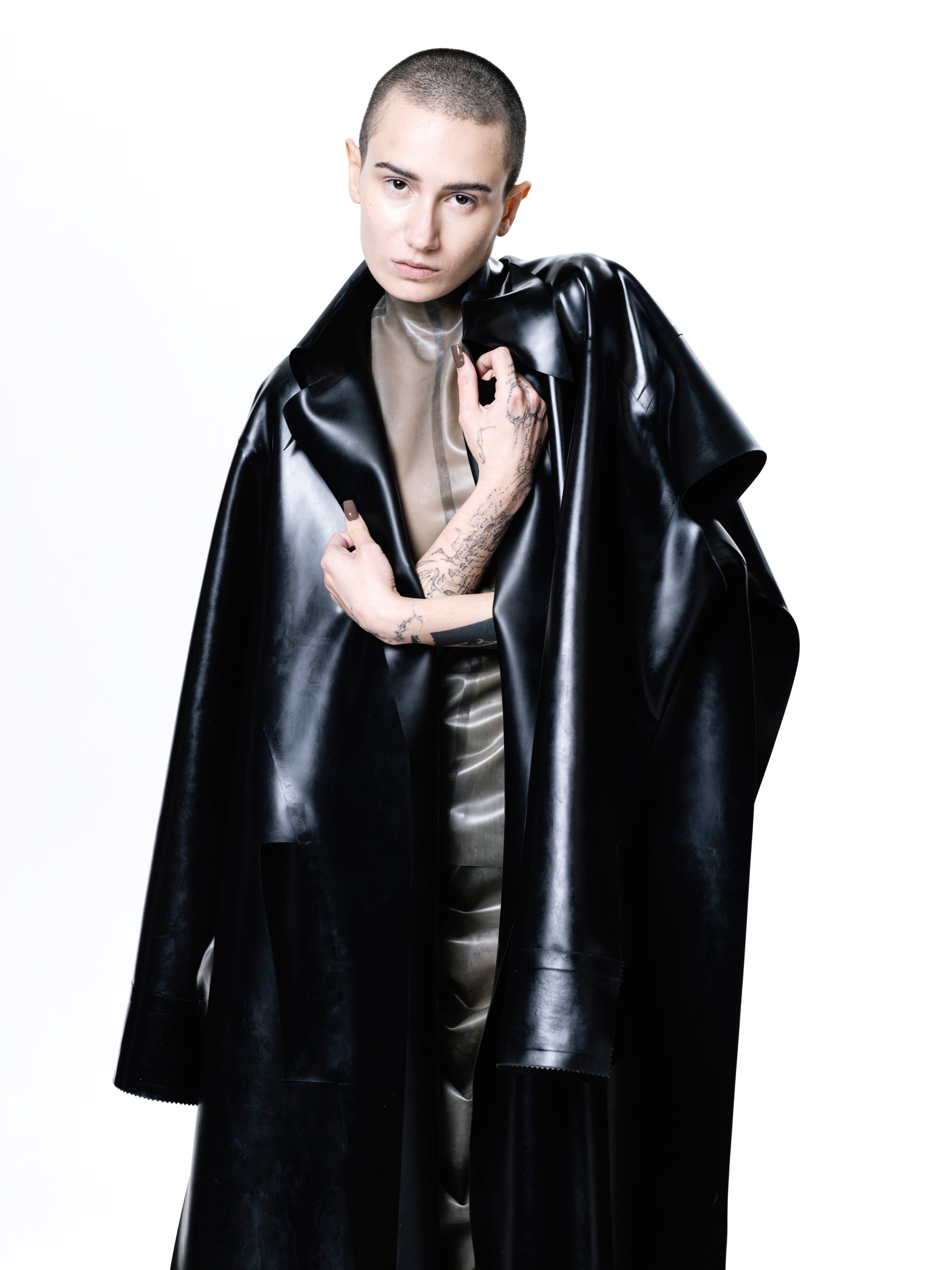 Black cape coat | unisex | harri exclusive