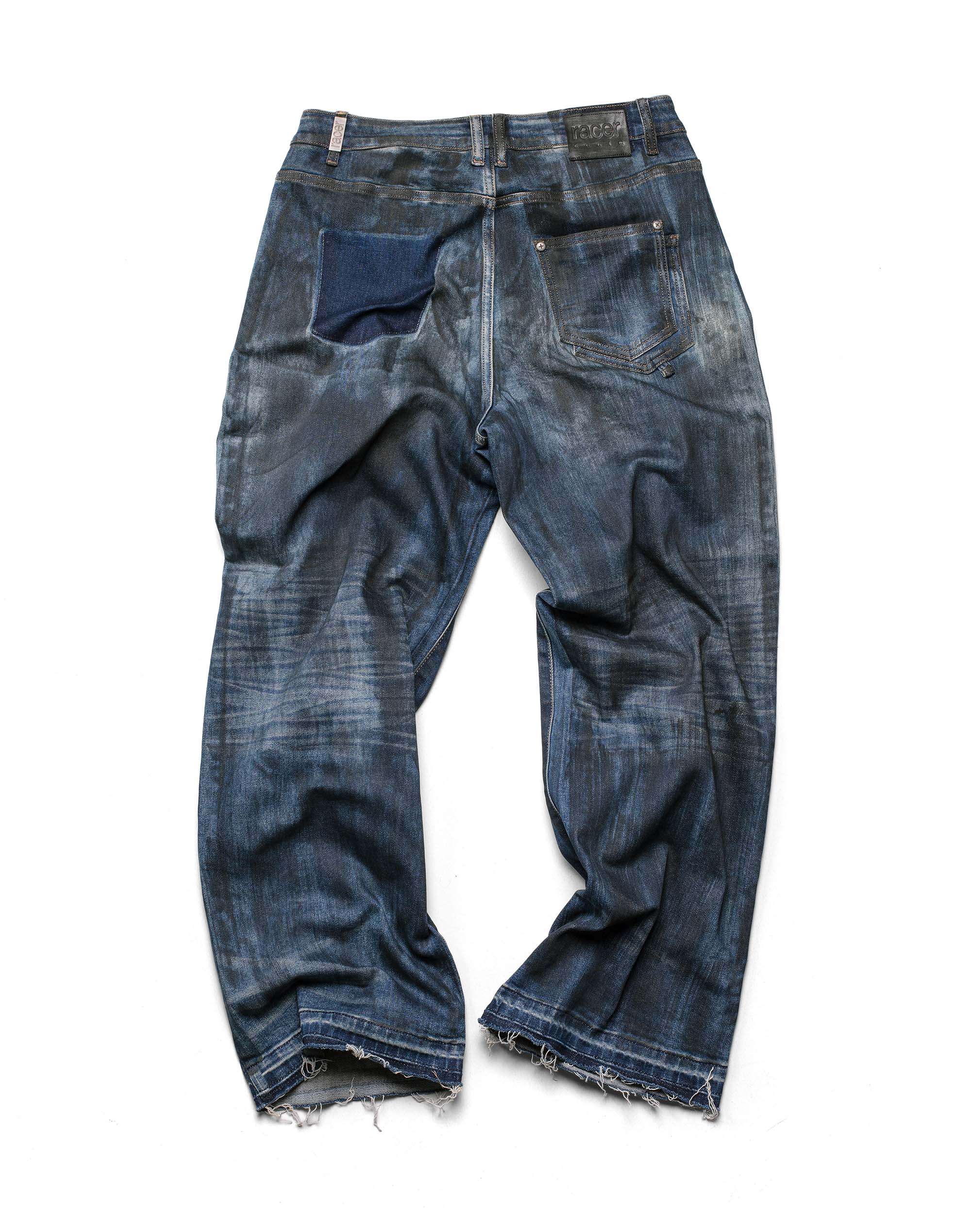 Overpainted denim