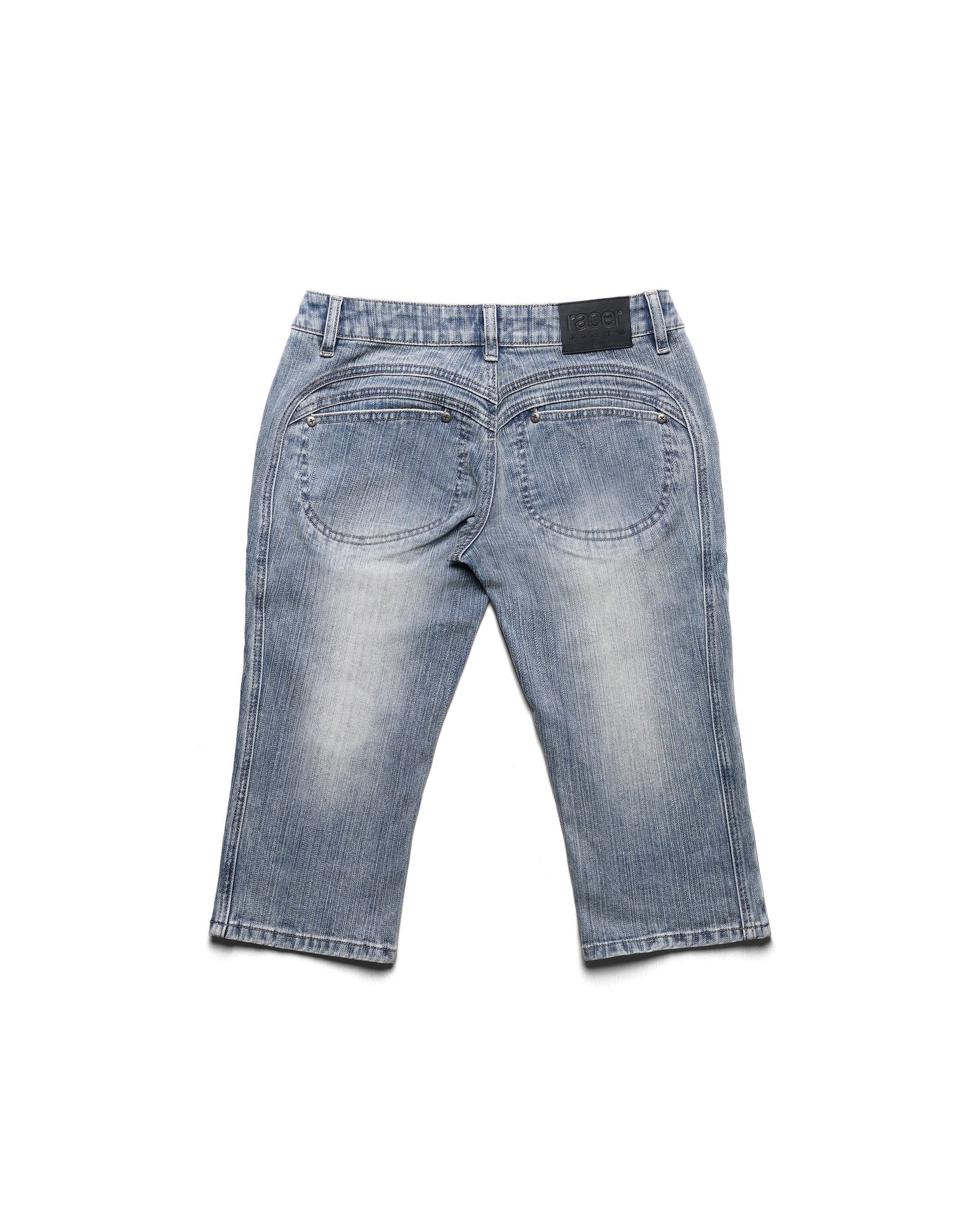 Denim curve capri