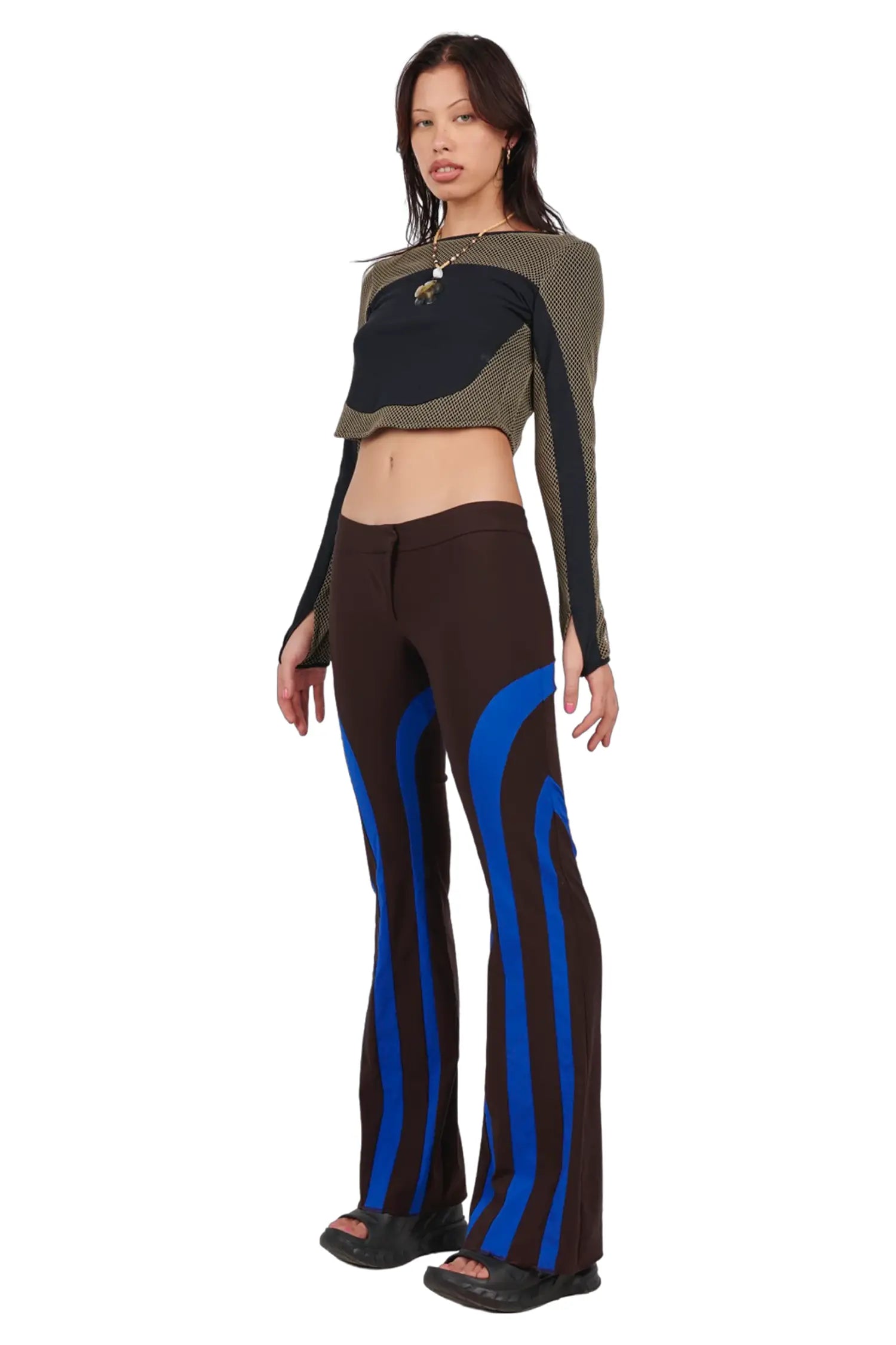 Spliced pant - blue