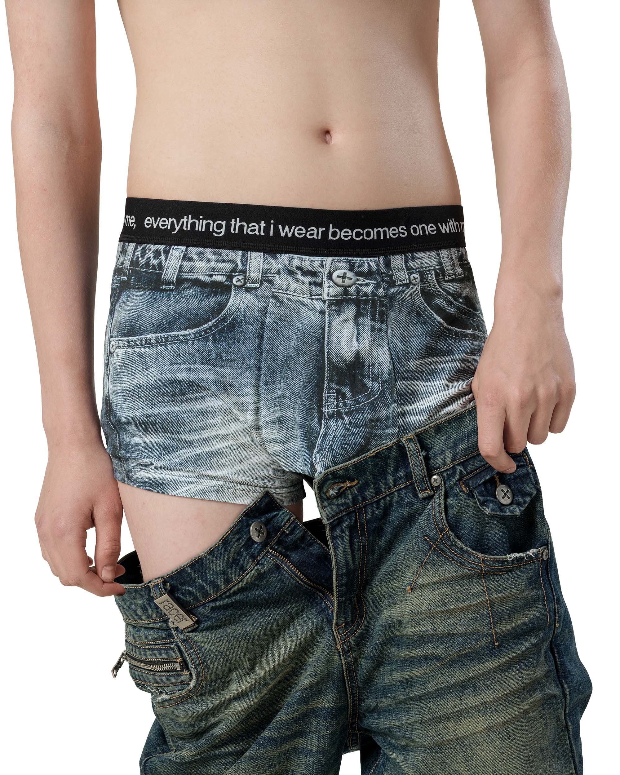 Denim racer boxers 2 pack