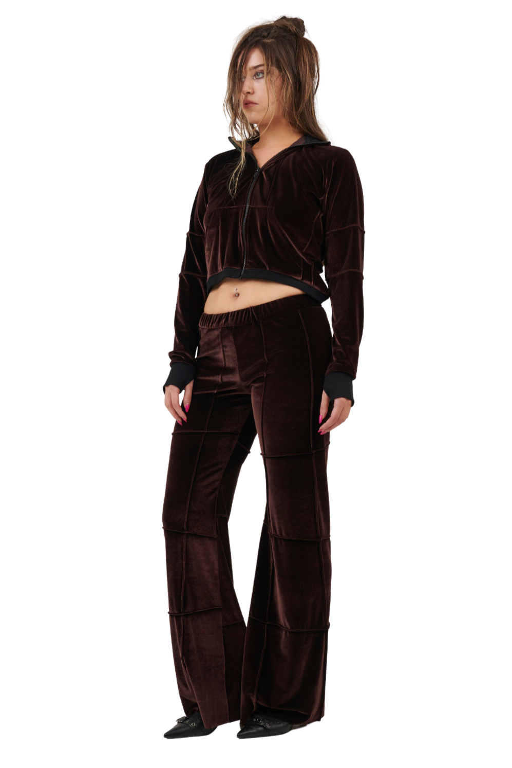 Spider pant - brown (flare)