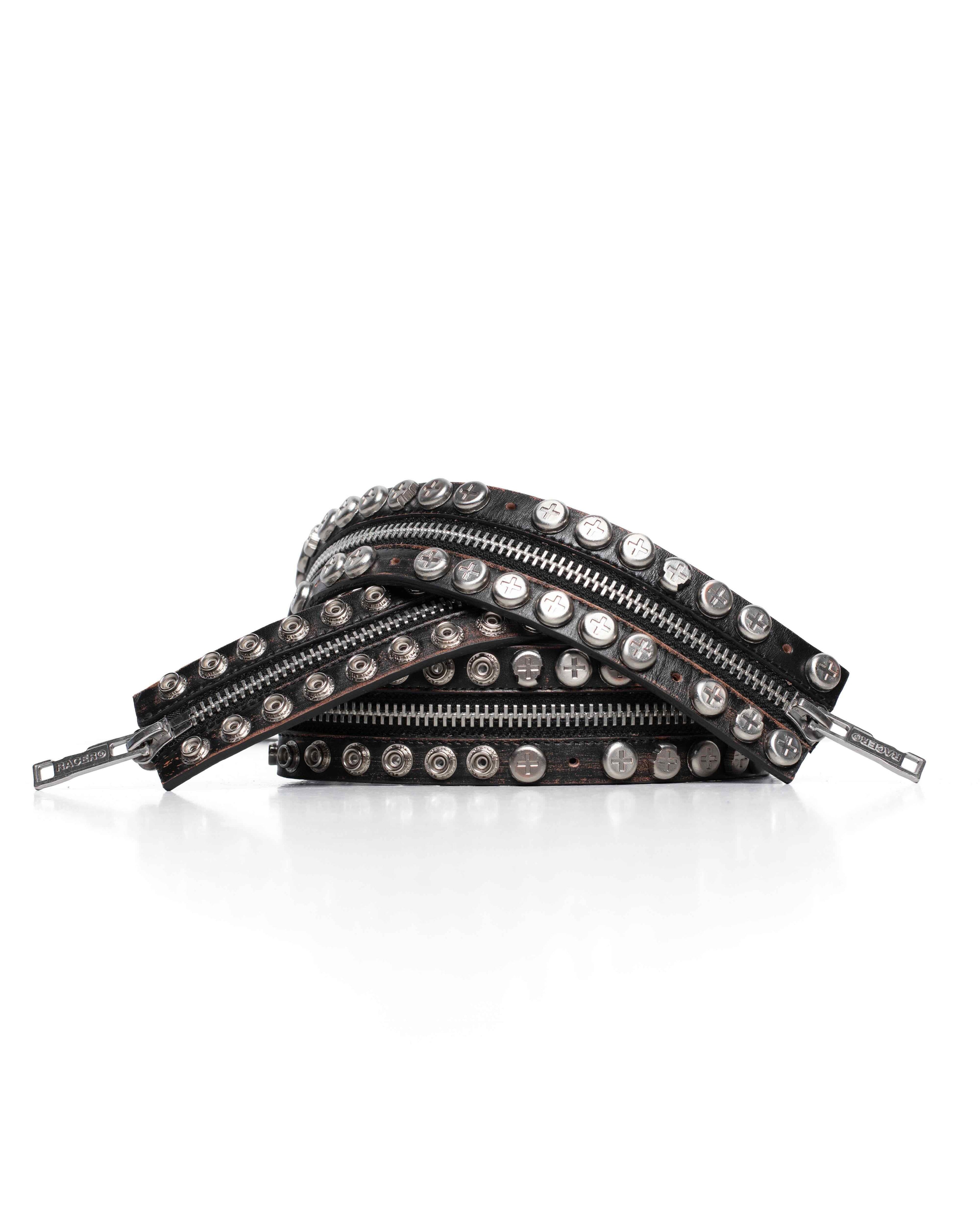 Split button belt