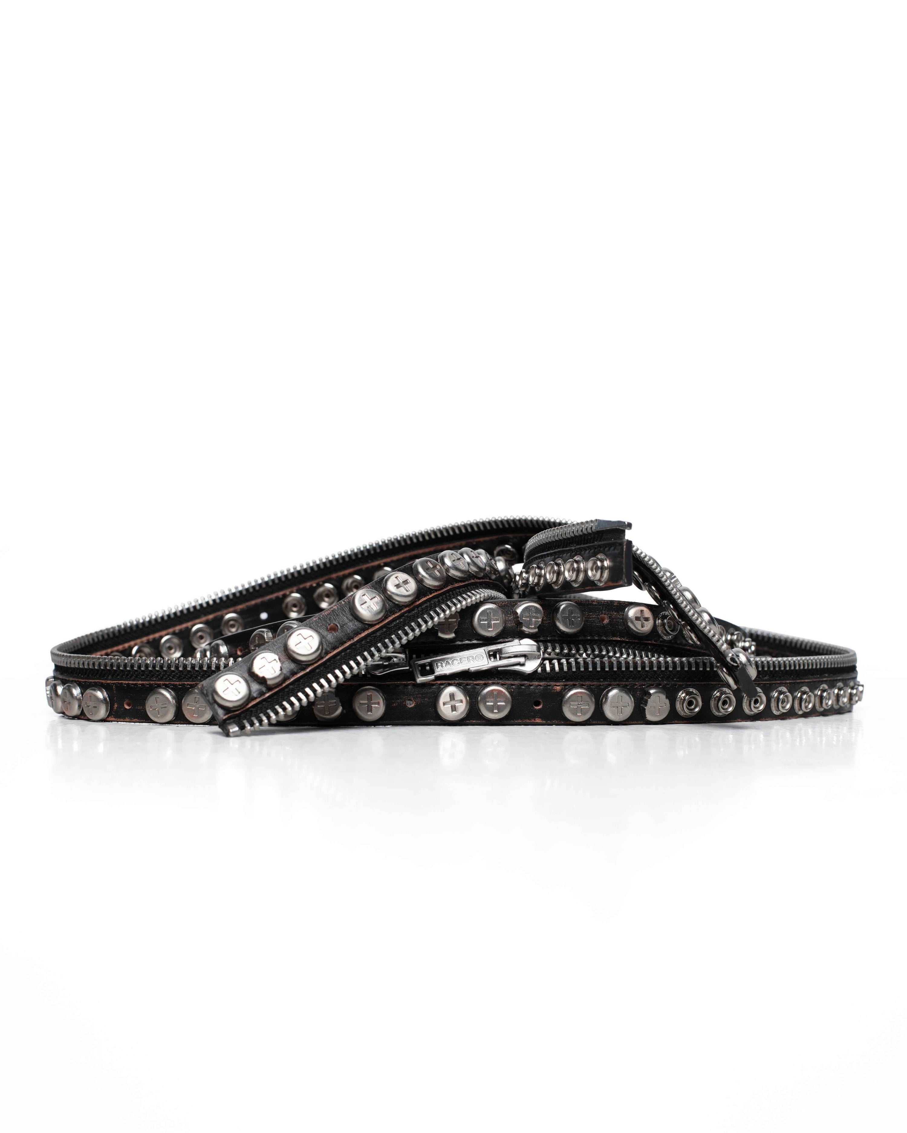 Split button belt