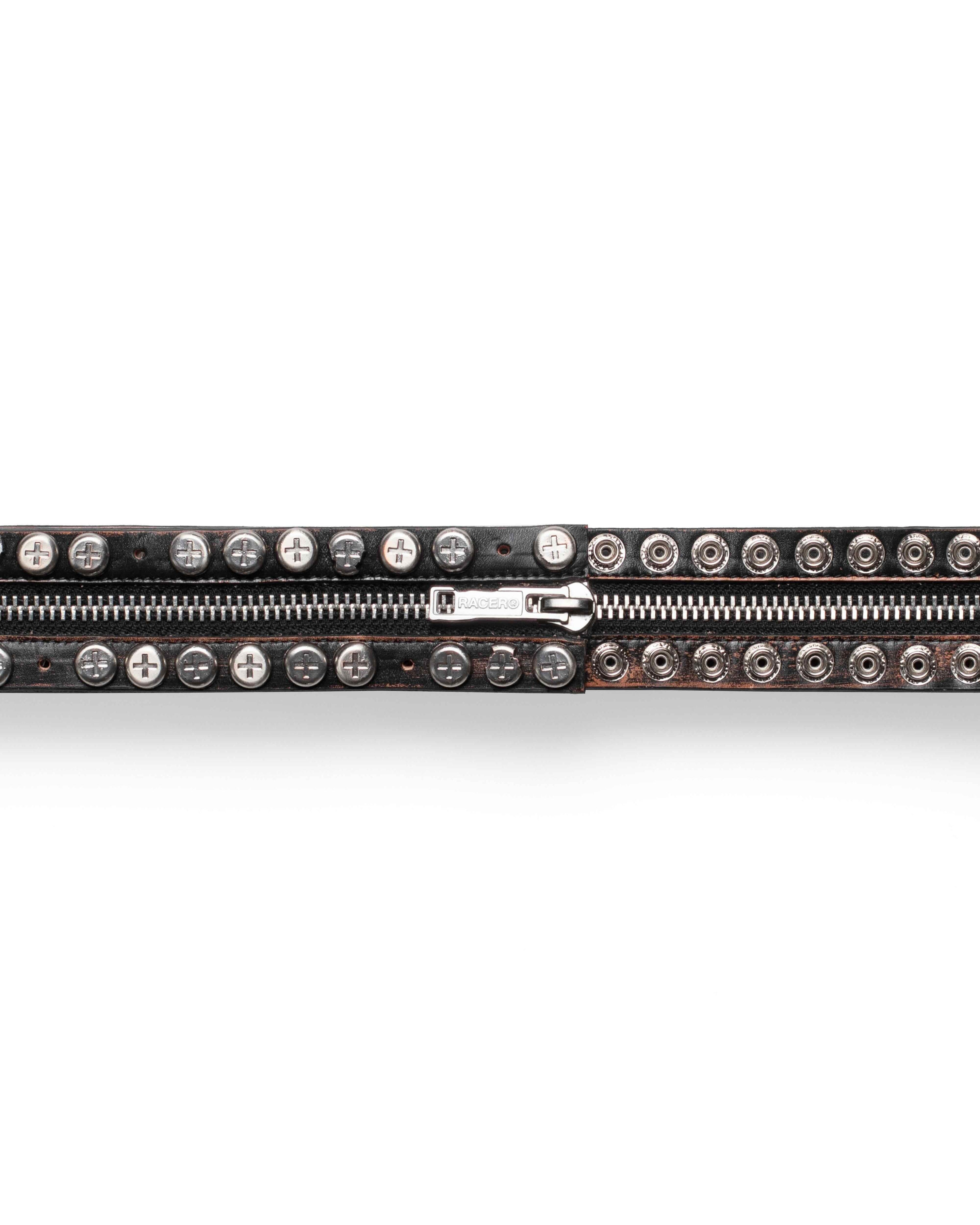 Split button belt
