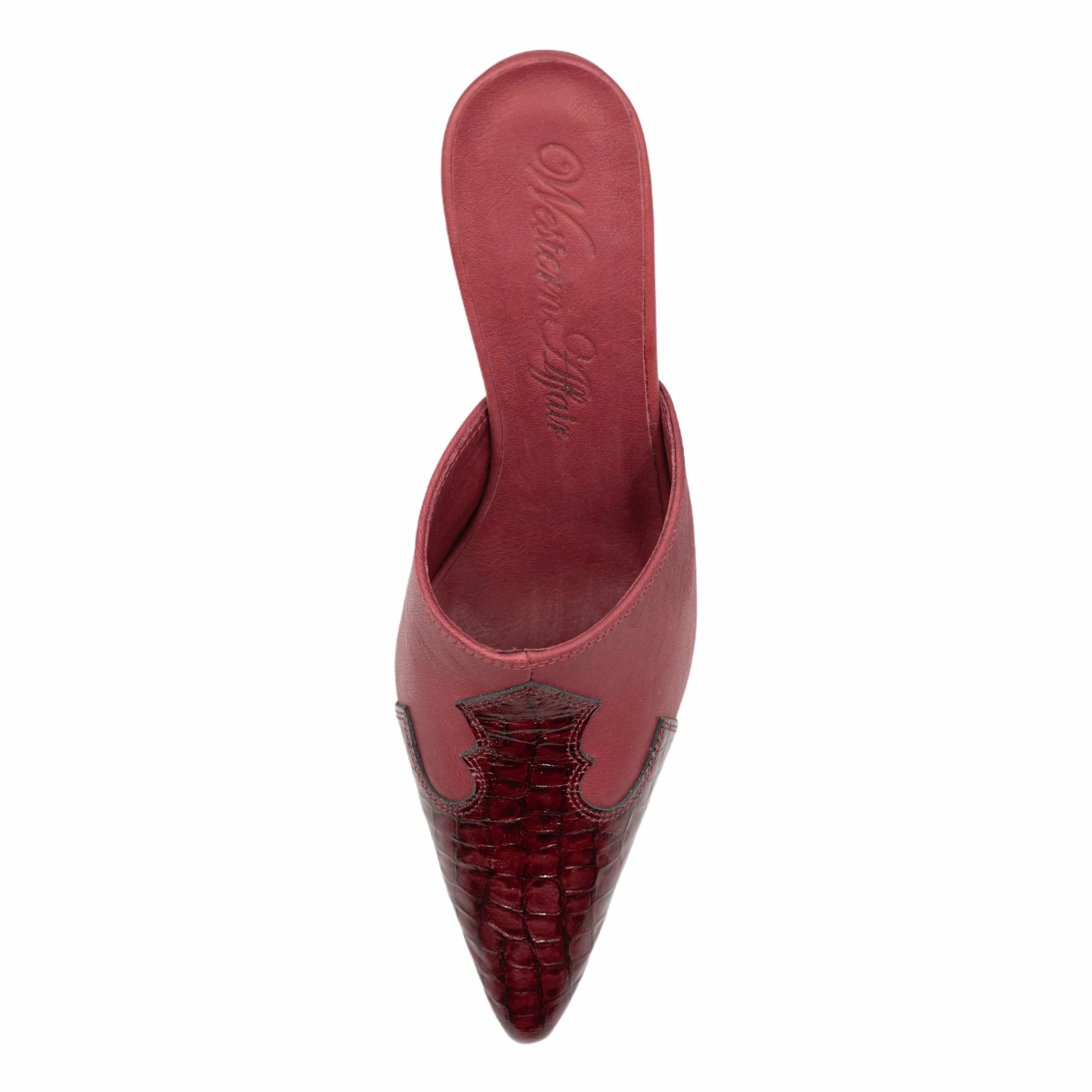 Cowgirl mules in vamp