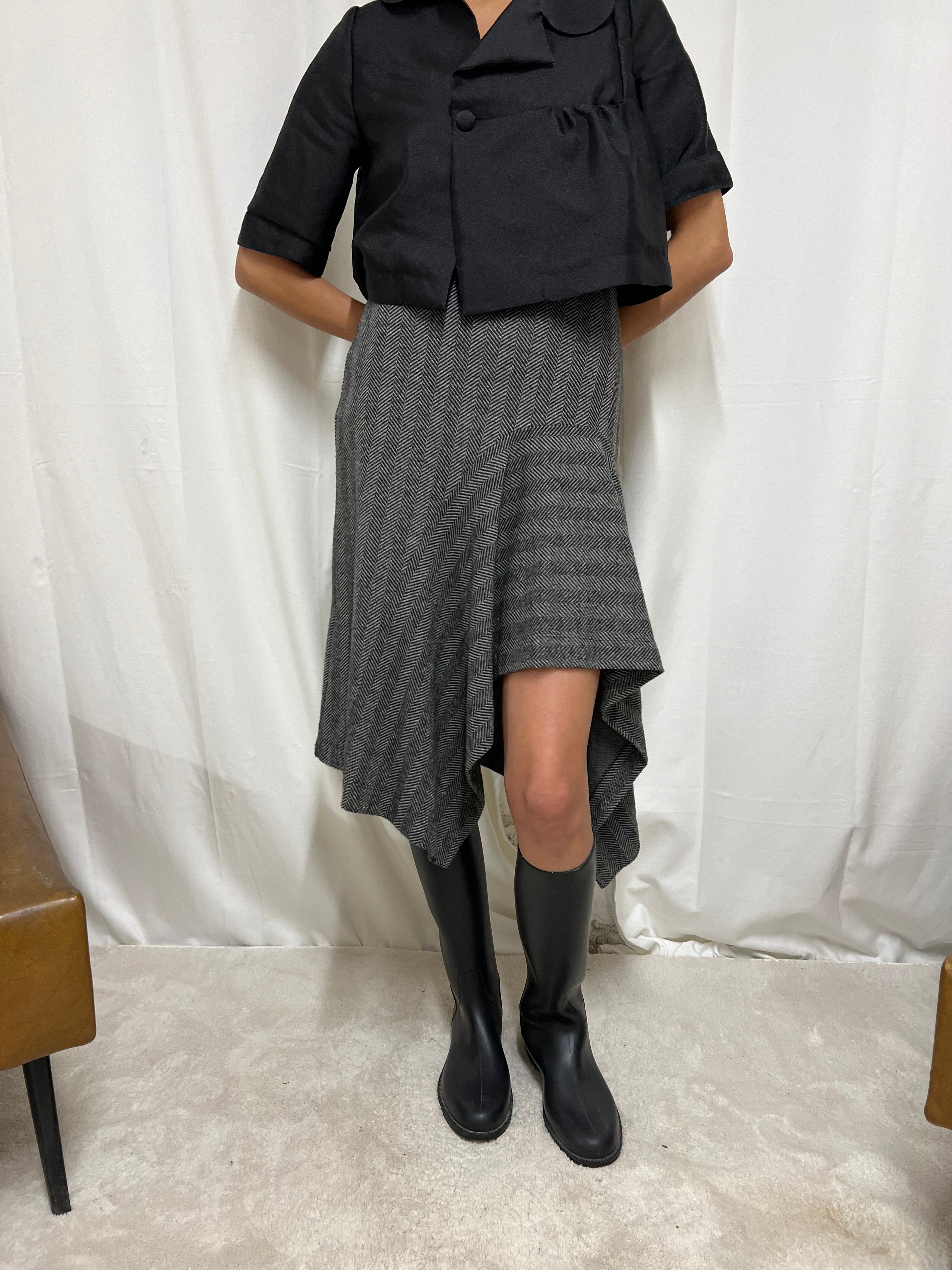 Herringbone skirt