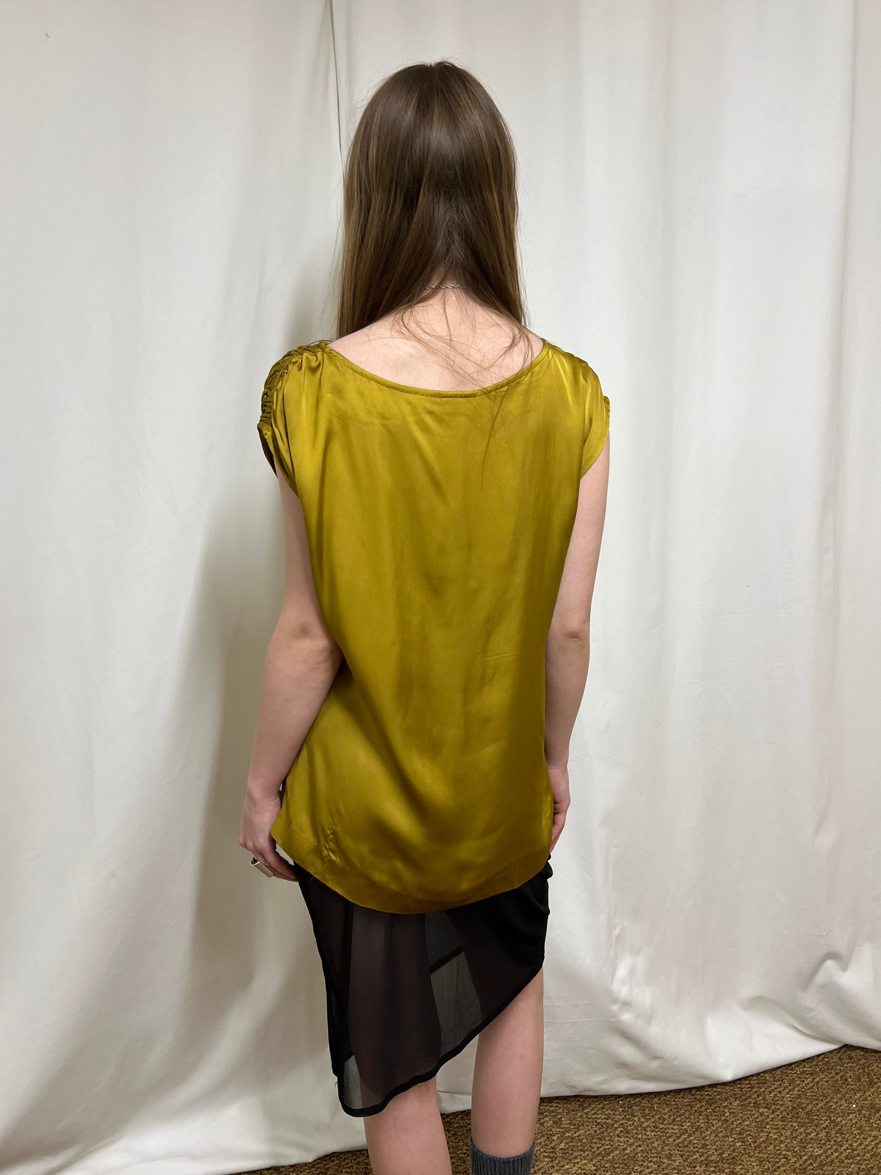 Dries van noten satin top
