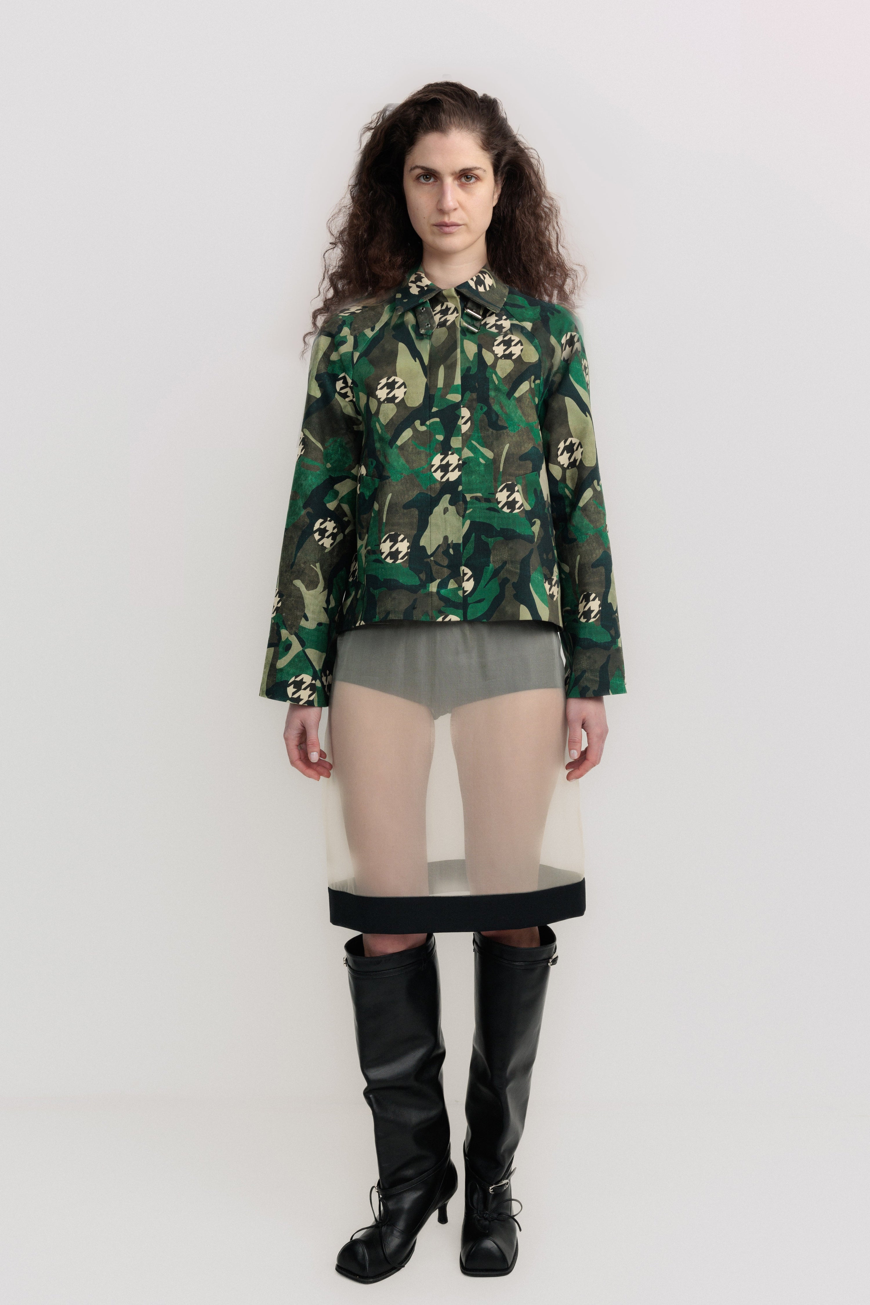 Camo trench jacket