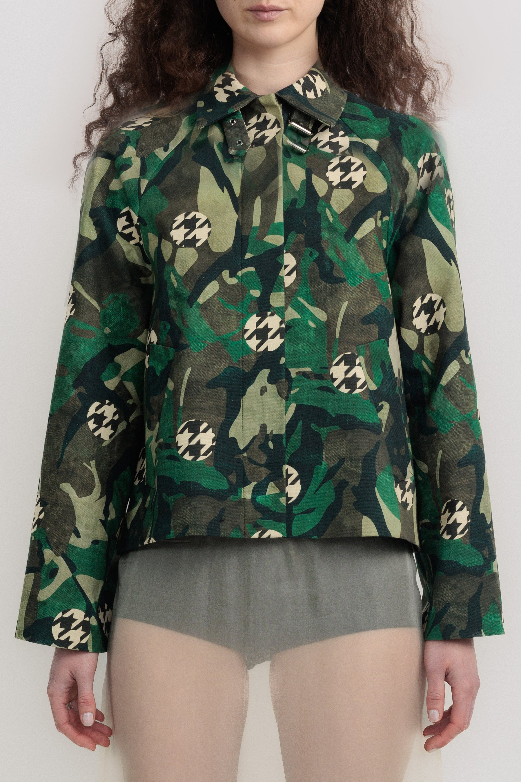 Camo trench jacket