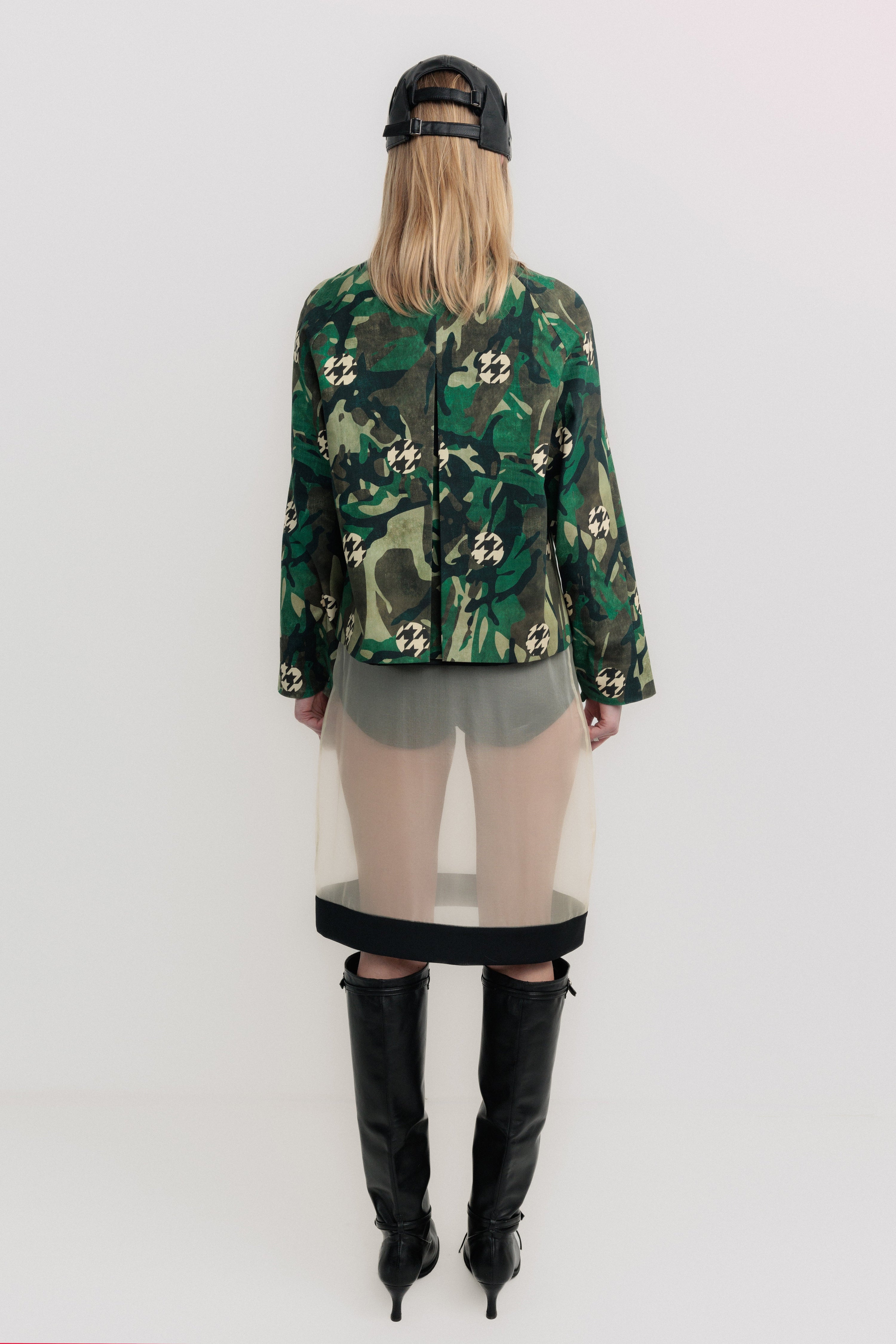 Camo trench jacket