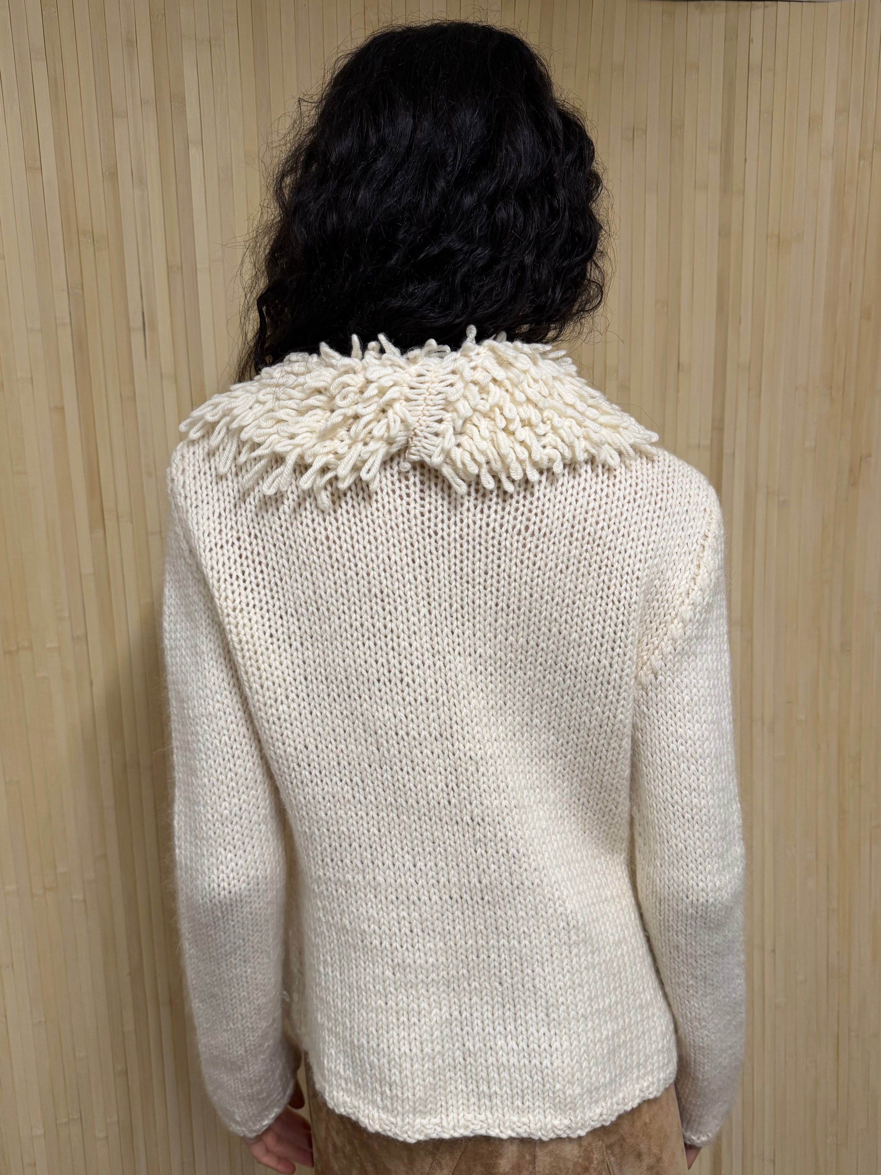 Wool blend cardigan