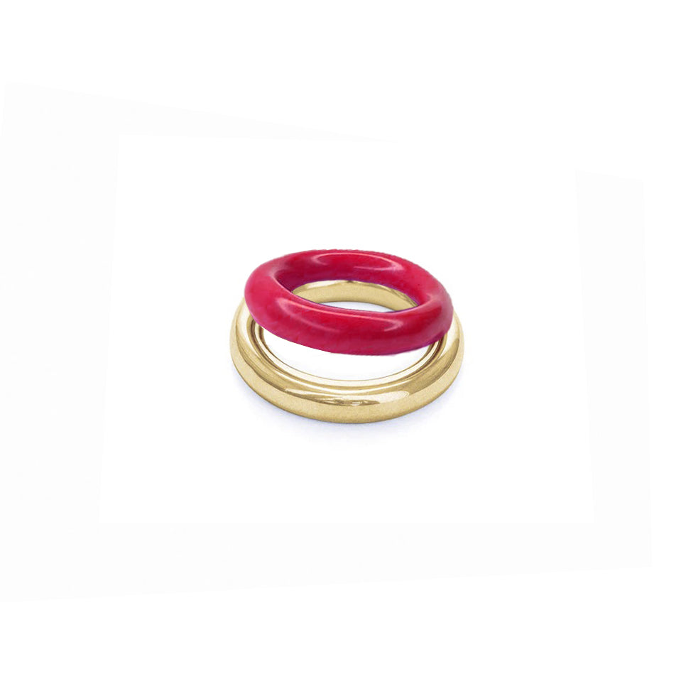 Color charlotte ring vermail