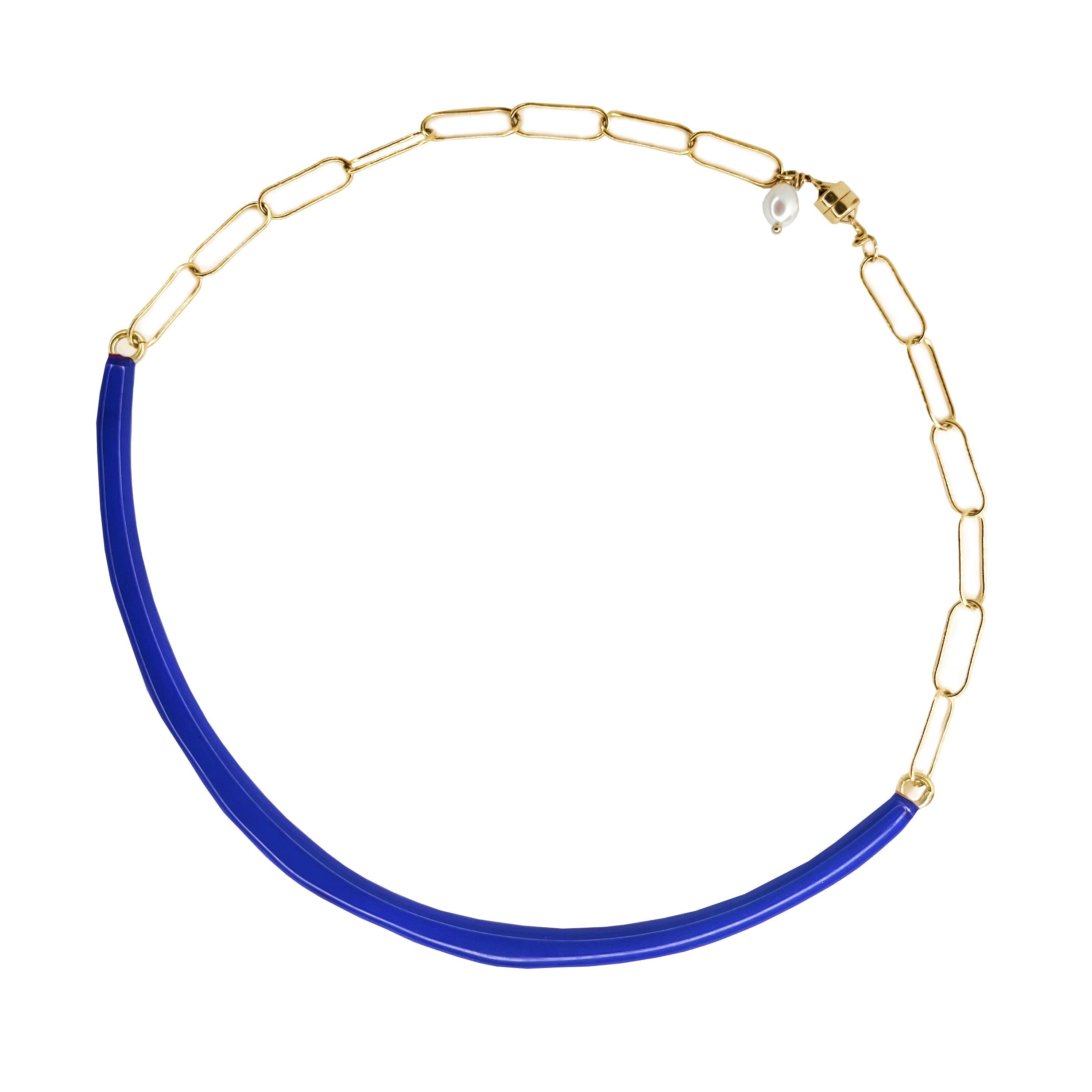 Color necklace vermeil