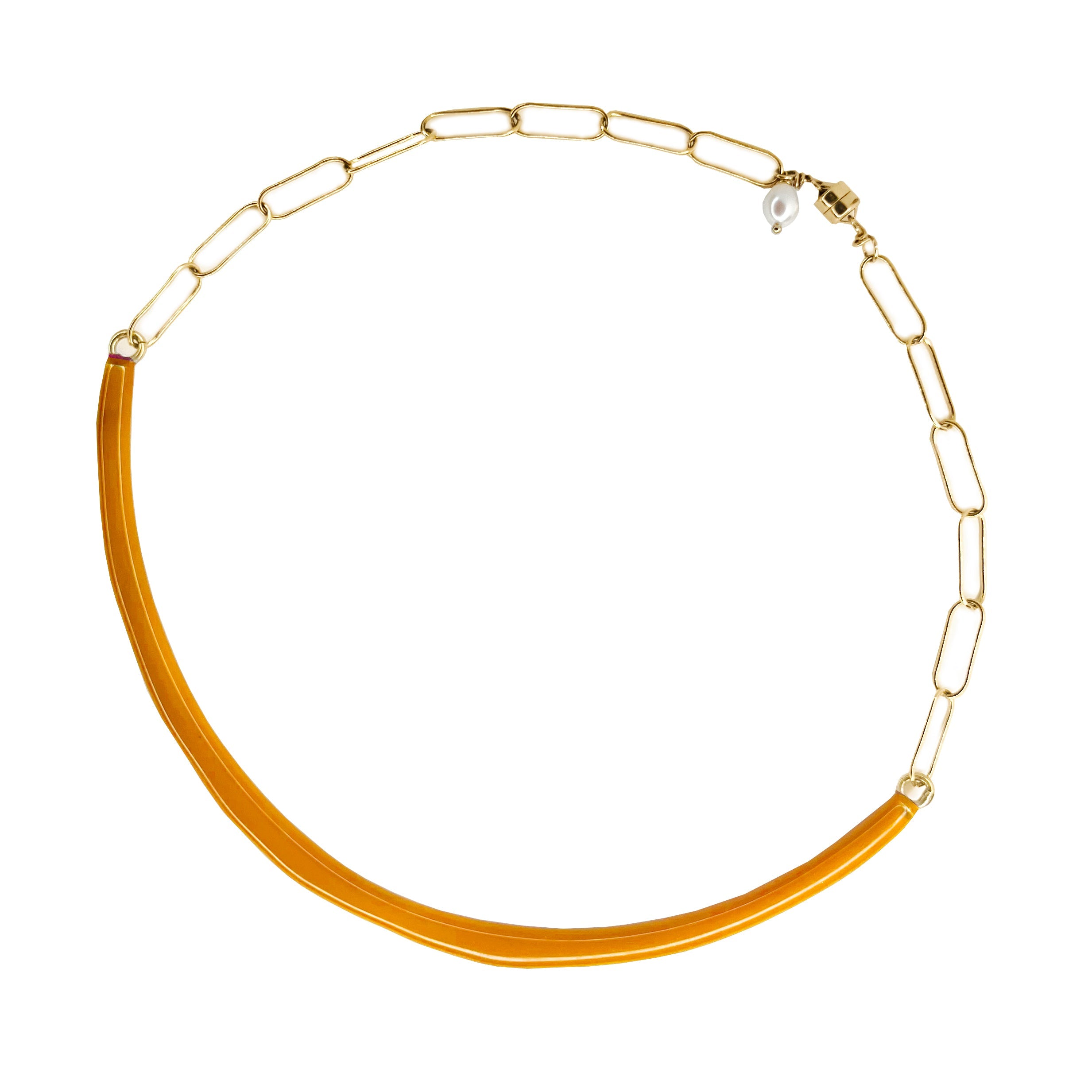 Color necklace vermeil