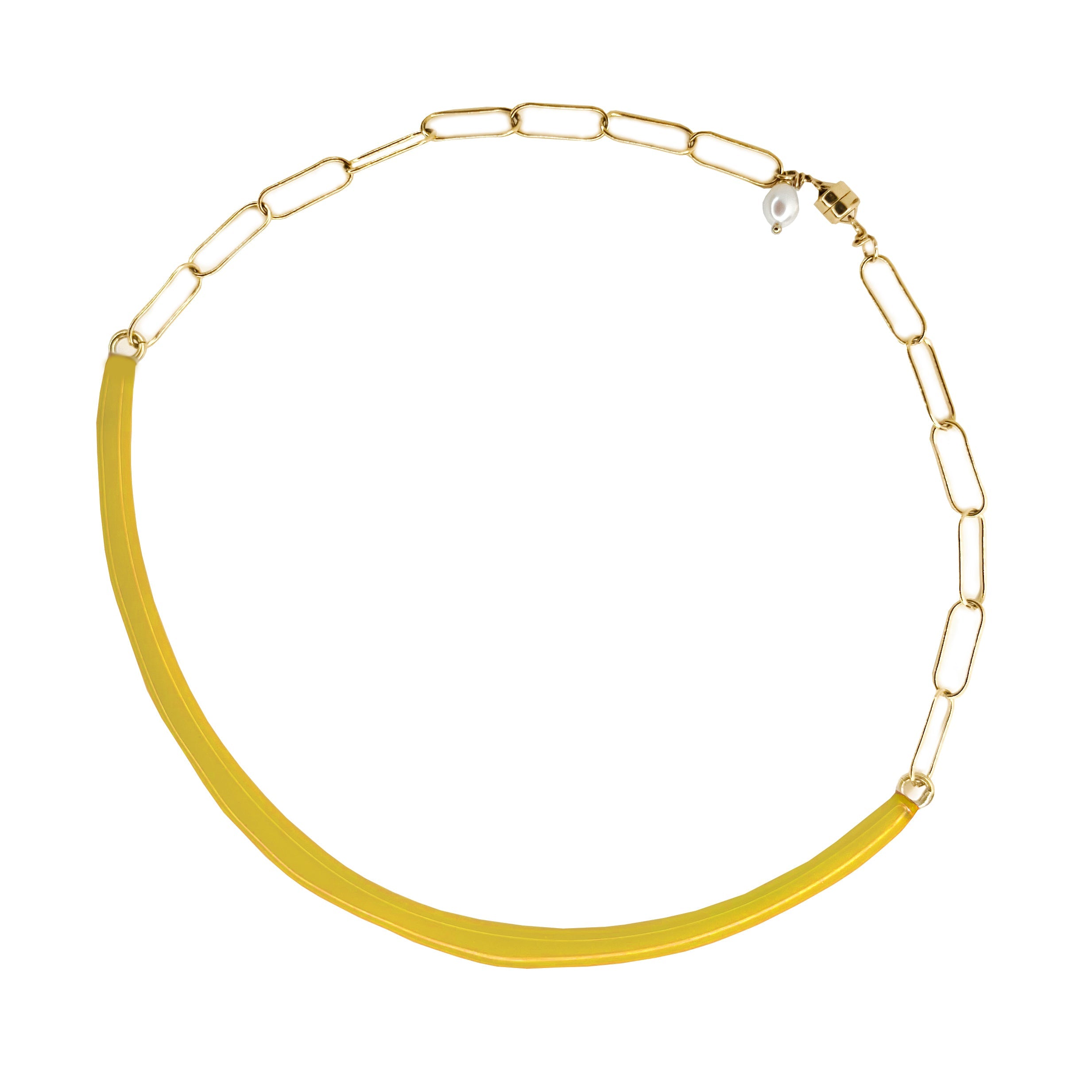 Color necklace vermeil