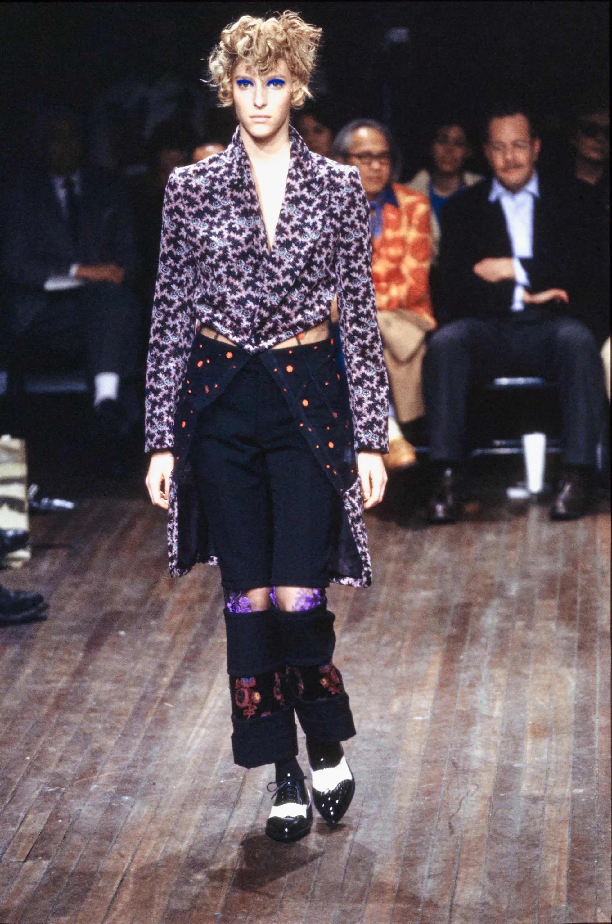Comme des garçons a/w 2001 printed velvet jacket
