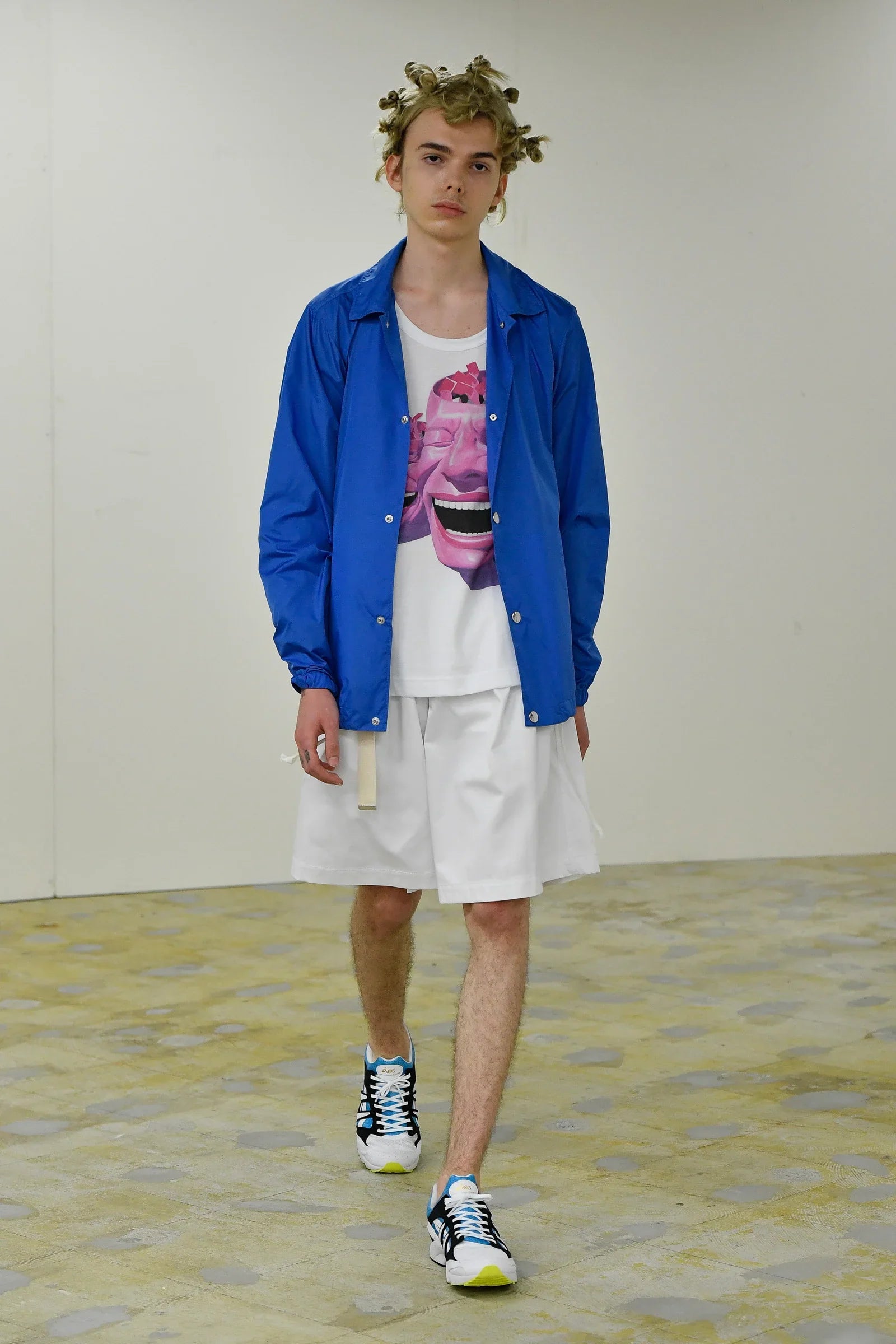 Comme des garçons shirt s/s 2021 x yue minjun nylon jacket