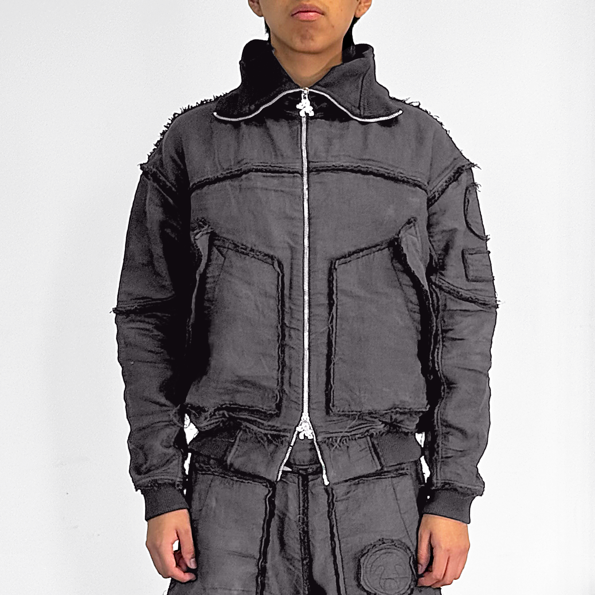Mourning army hoodie - cool grey