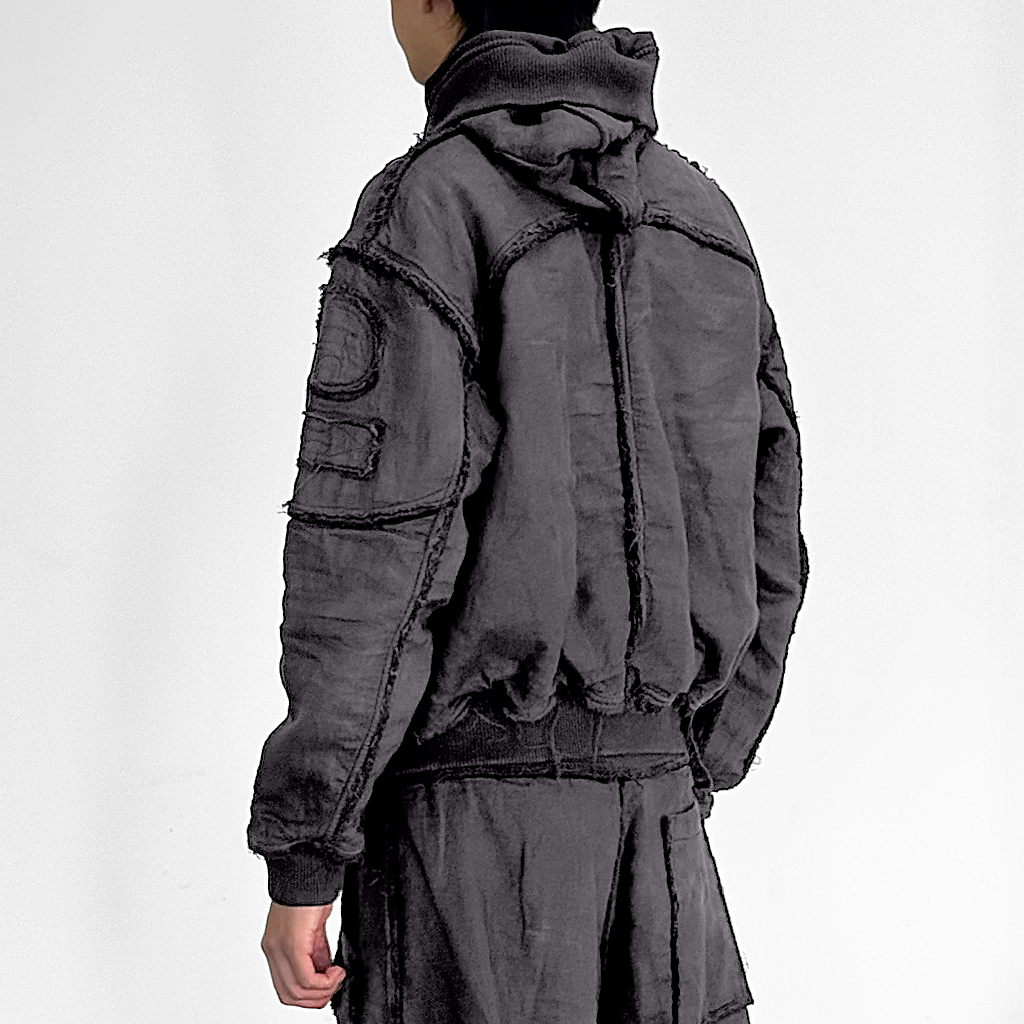 Mourning army hoodie - cool grey