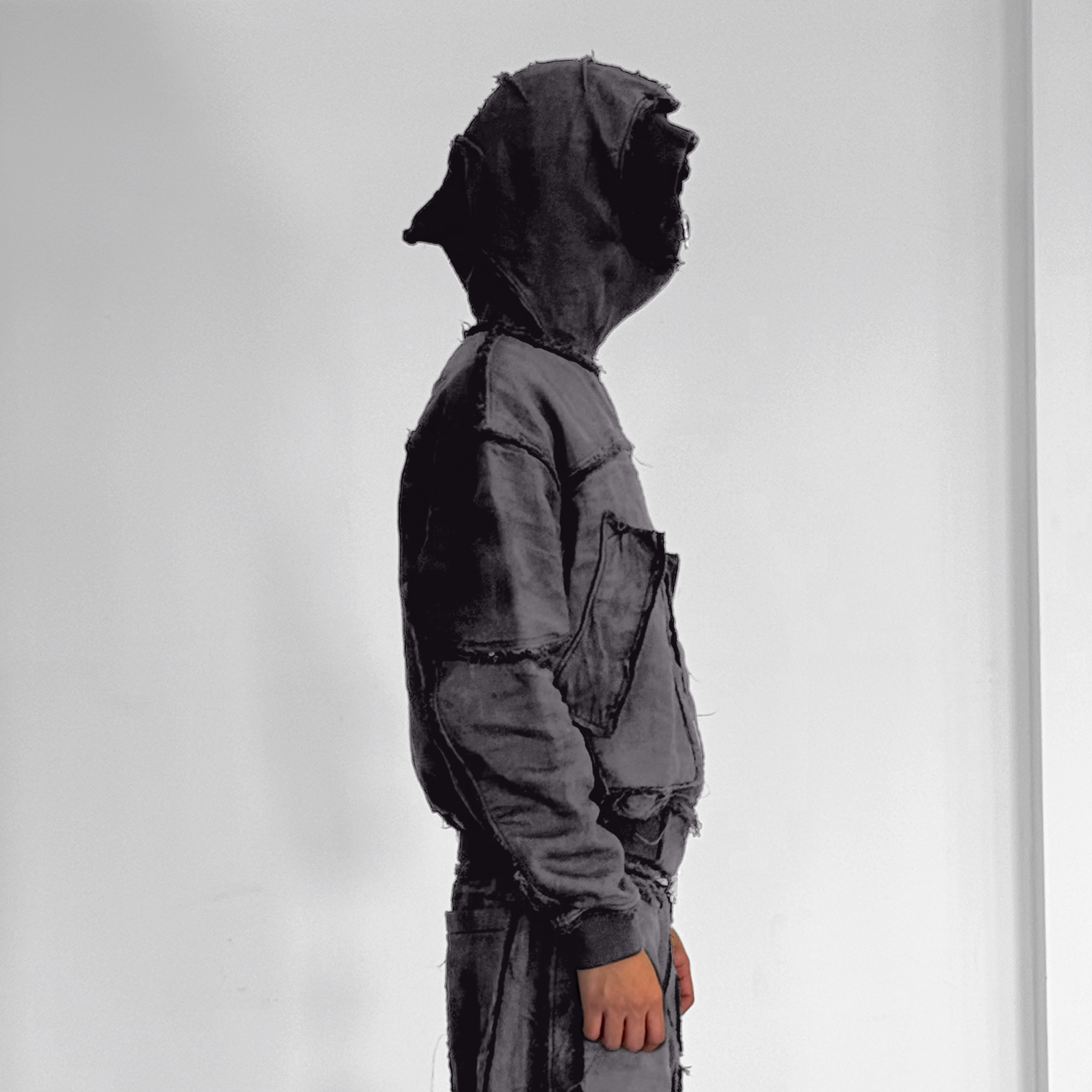 Mourning army hoodie - cool grey