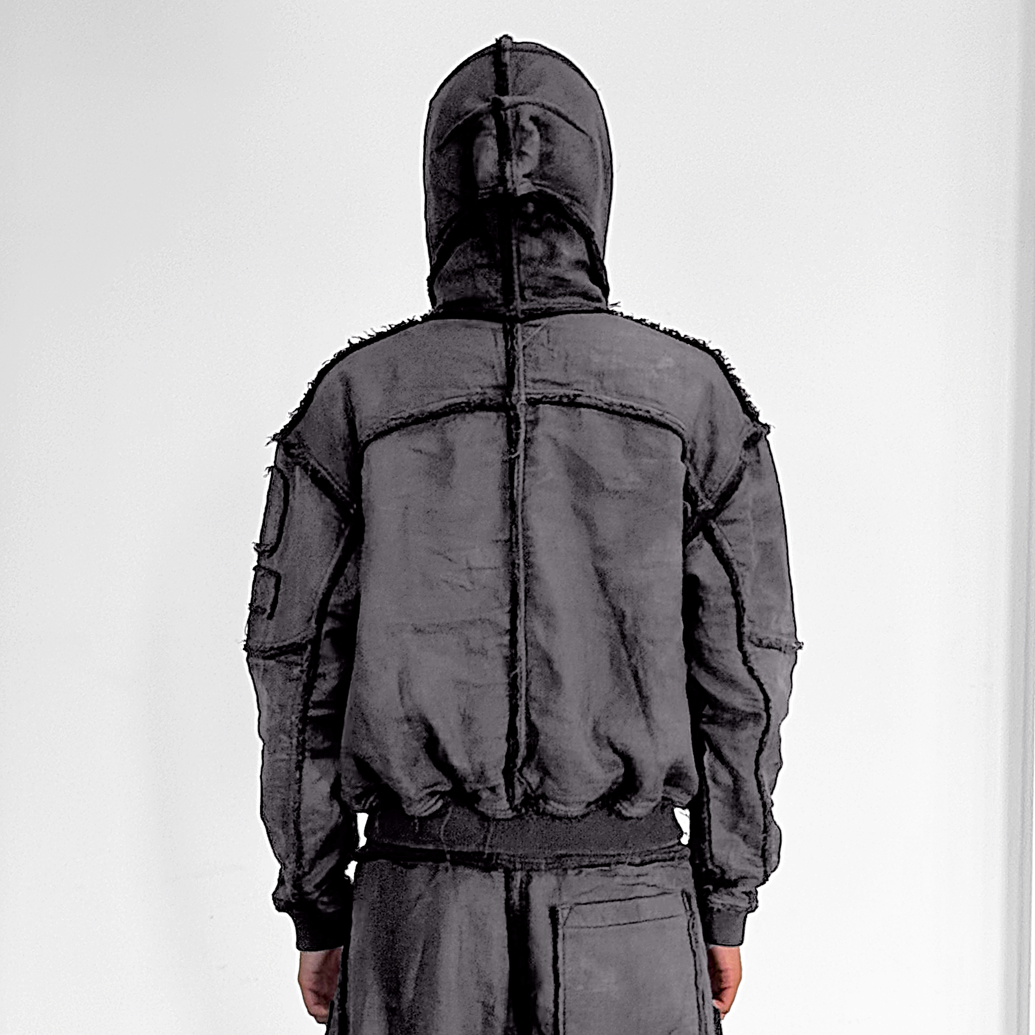 Mourning army hoodie - cool grey