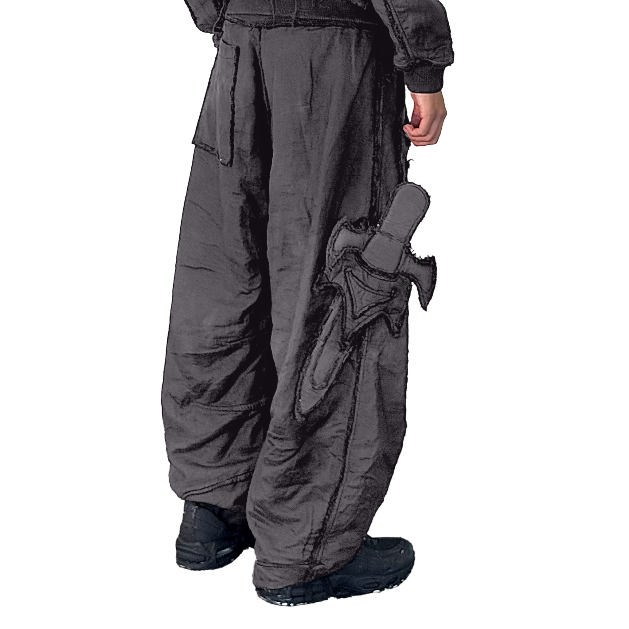 Mourning army track pant - cool grey